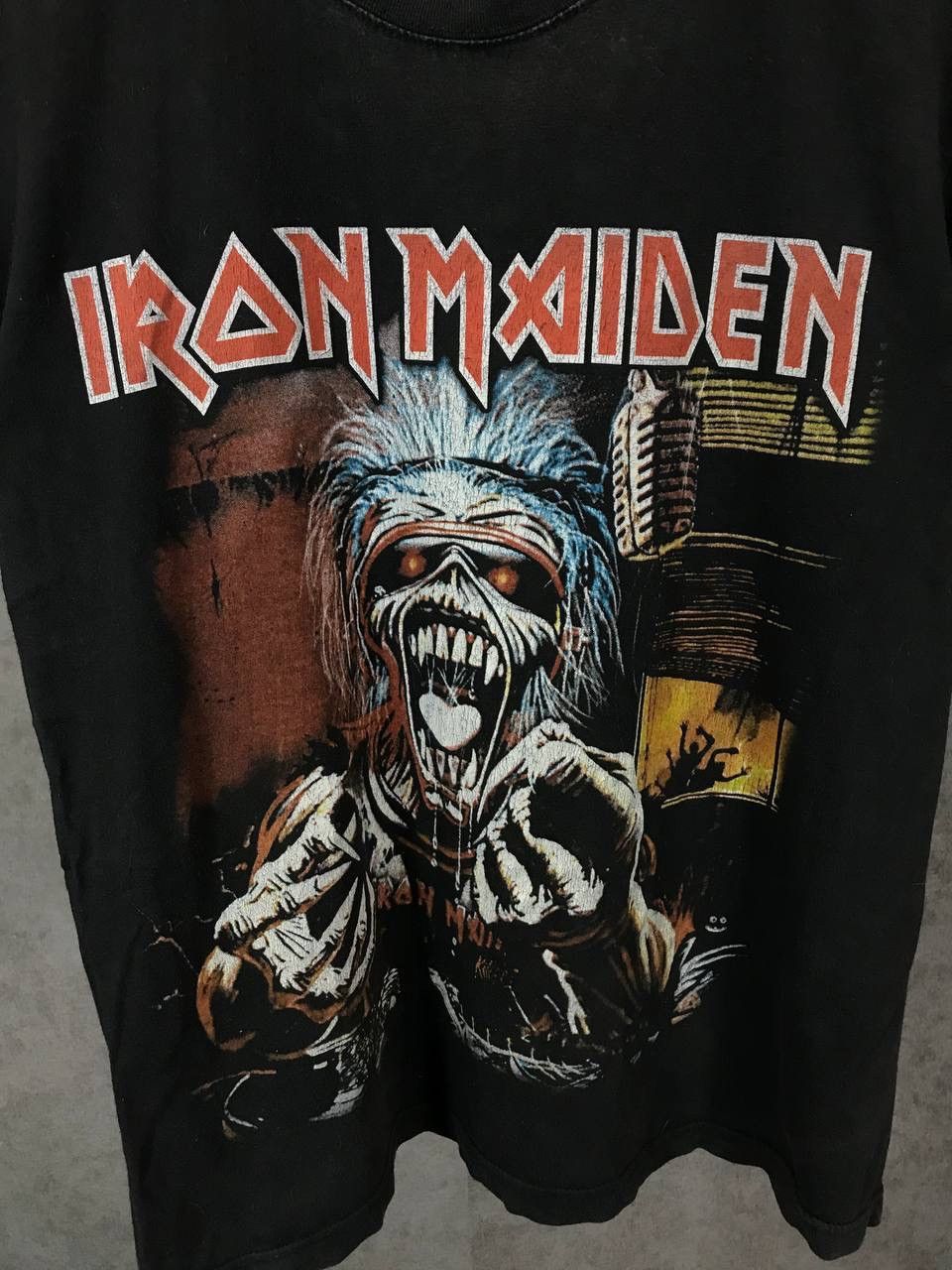 Band Tees × Iron Maiden × Vintage Iron Maiden vintage rock band overprinted tee Size US S / EU 44-46 / 1 - 3 Thumbnail