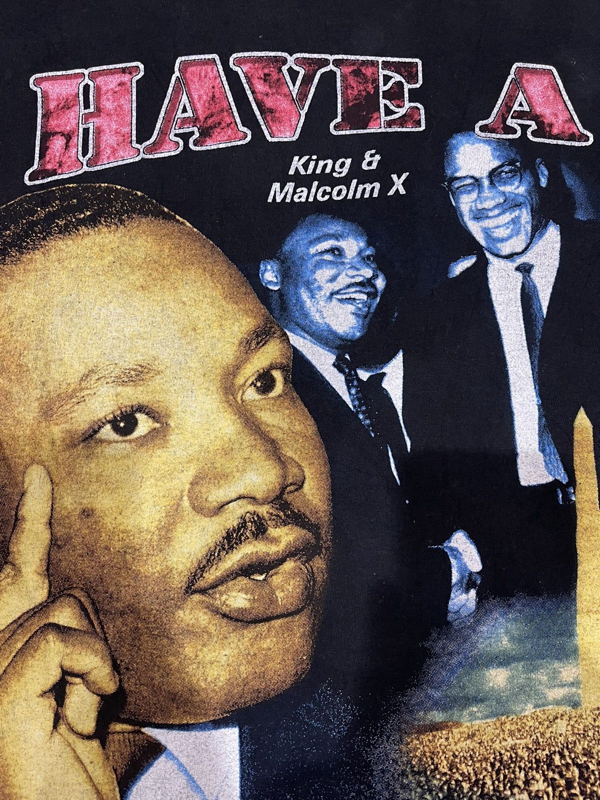 Band Tees Vintage Martin Luther King jr King & Malcom x rap tees Size US XL / EU 56 / 4 - 3 Thumbnail
