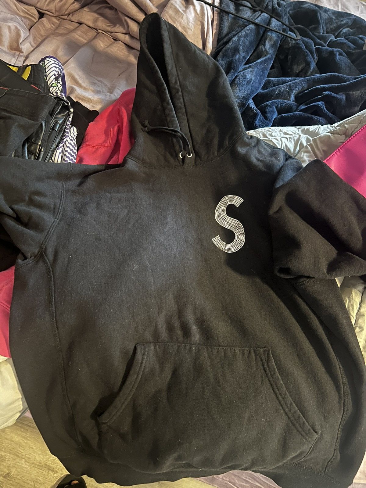 Supreme s logo hoodie black online