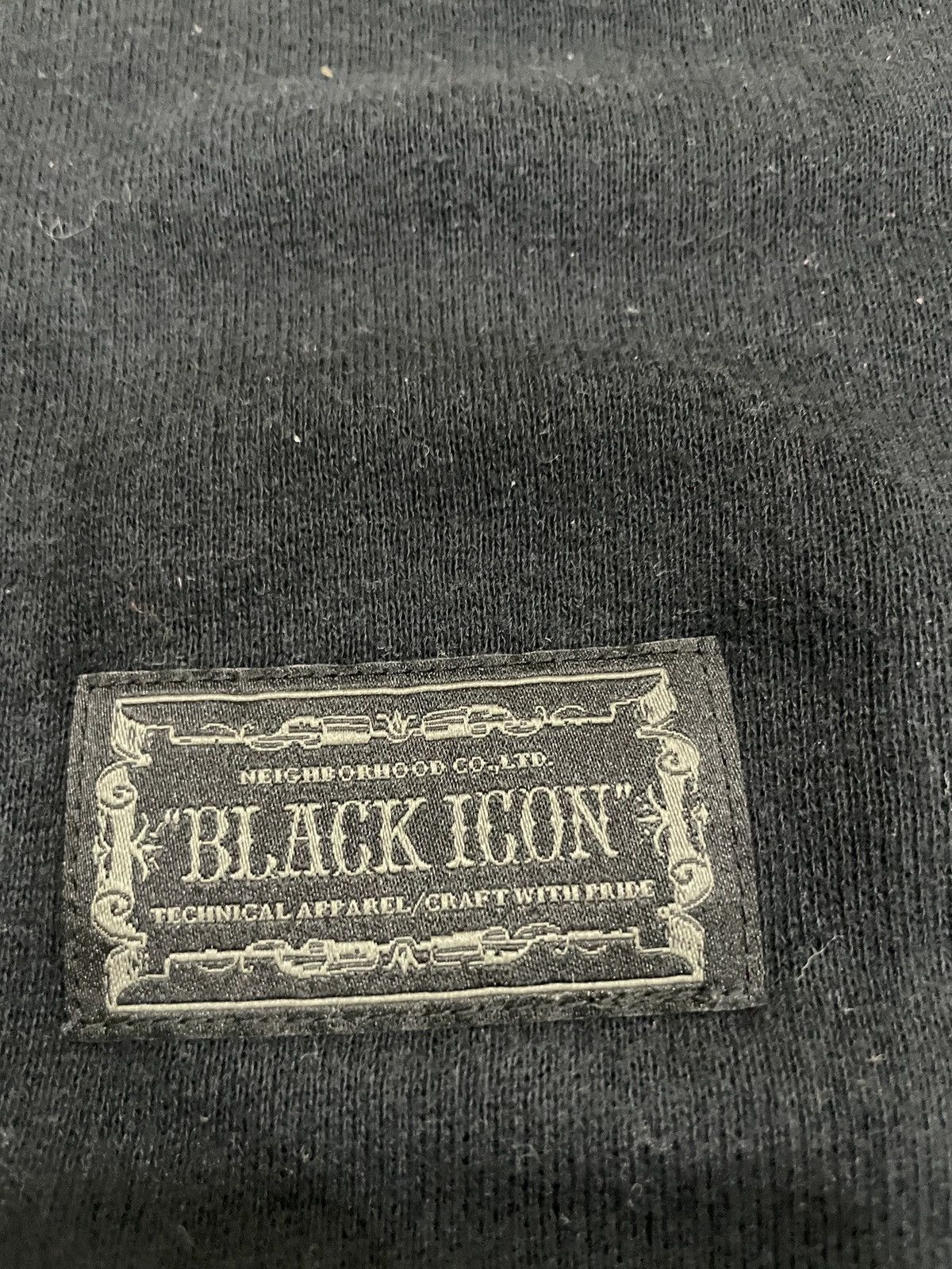 Neighborhood Neighborhood NBHD Japan Black Icon Waldes Zip Faded Hooded Size US L / EU 52-54 / 3 - 5 Thumbnail