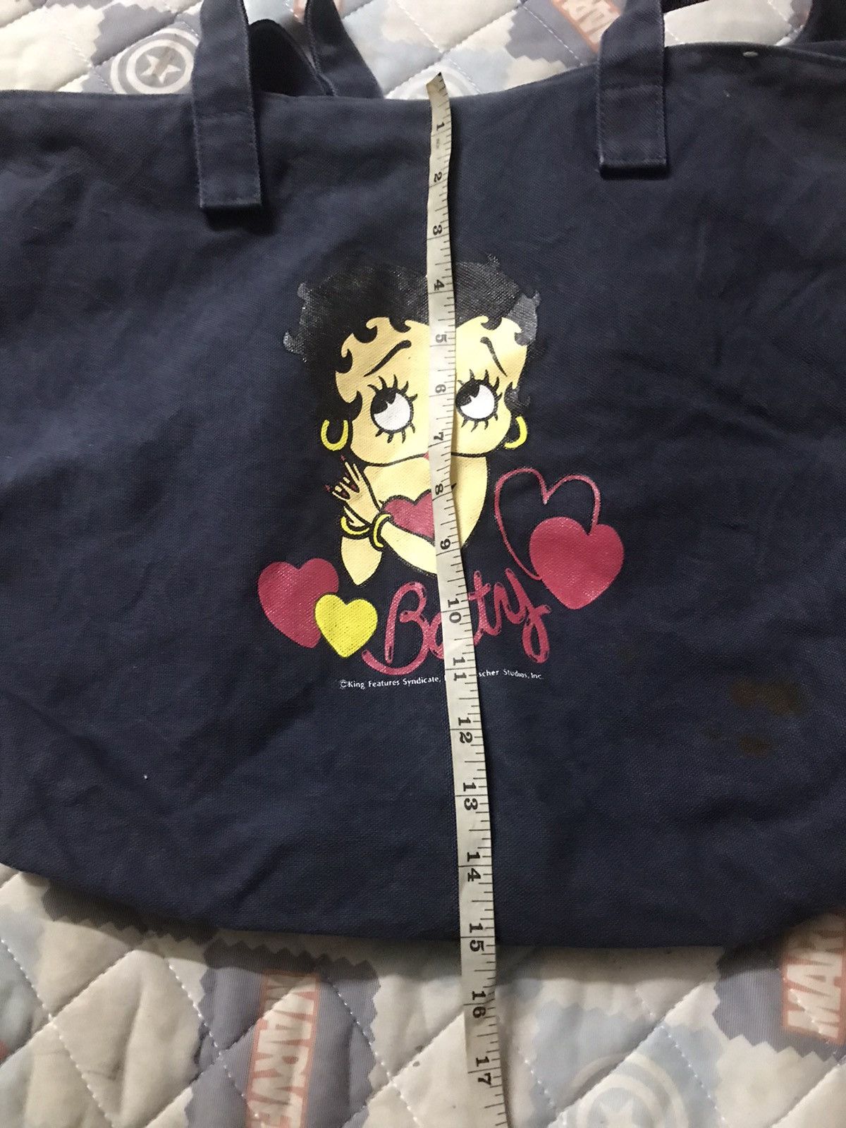 Anime × Cartoon Network × Vintage Vintage Betty Boop Tote Bag Nice Anima Size ONE SIZE - 5 Thumbnail