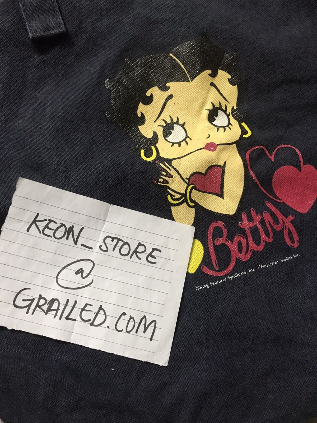 Anime × Cartoon Network × Vintage Vintage Betty Boop Tote Bag Nice Anima Size ONE SIZE - 9 Thumbnail