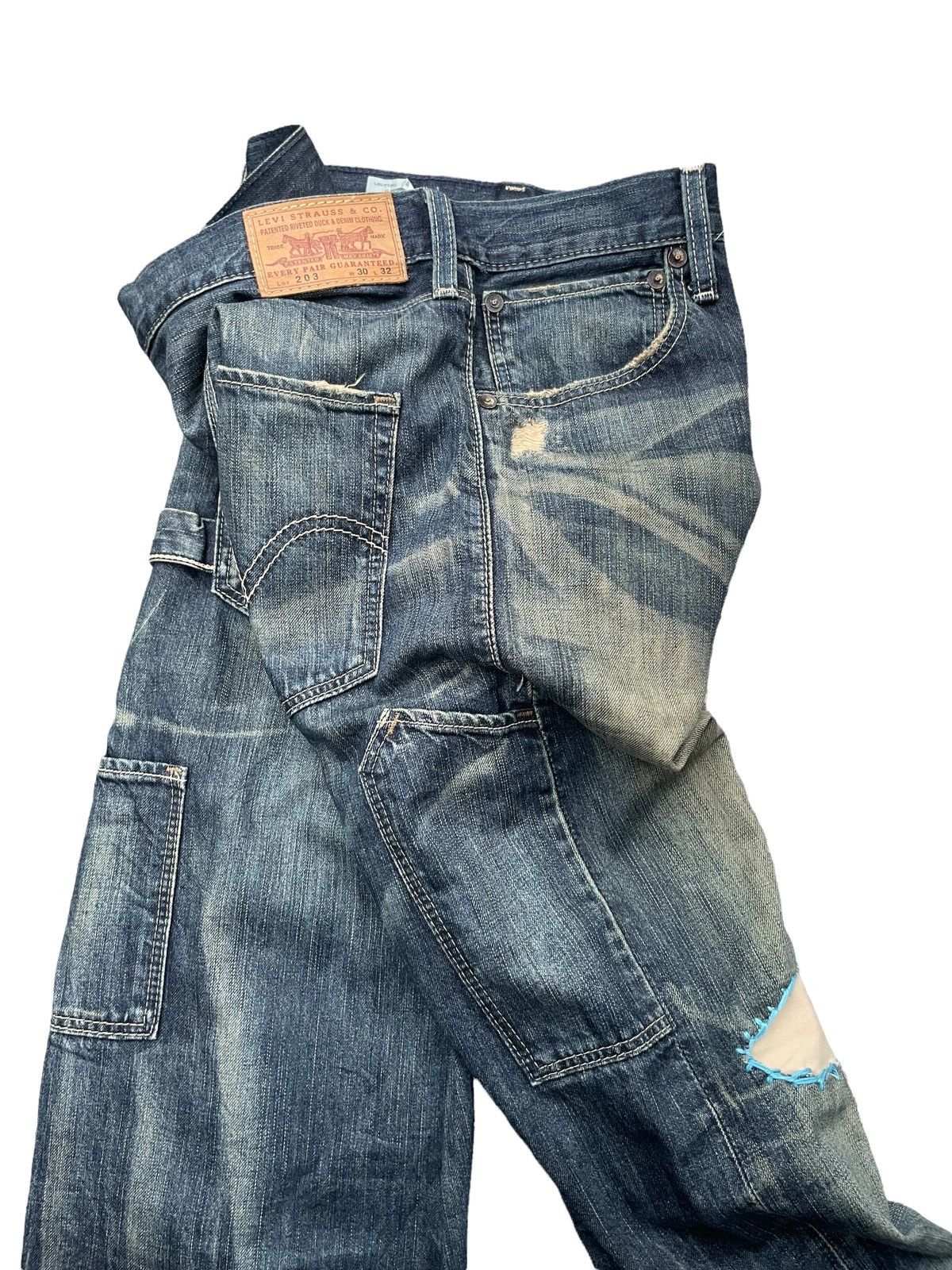 Levi's Vintage Levis 203 Aging Rework Distresed Size US 32 / EU 48 - 16 Thumbnail
