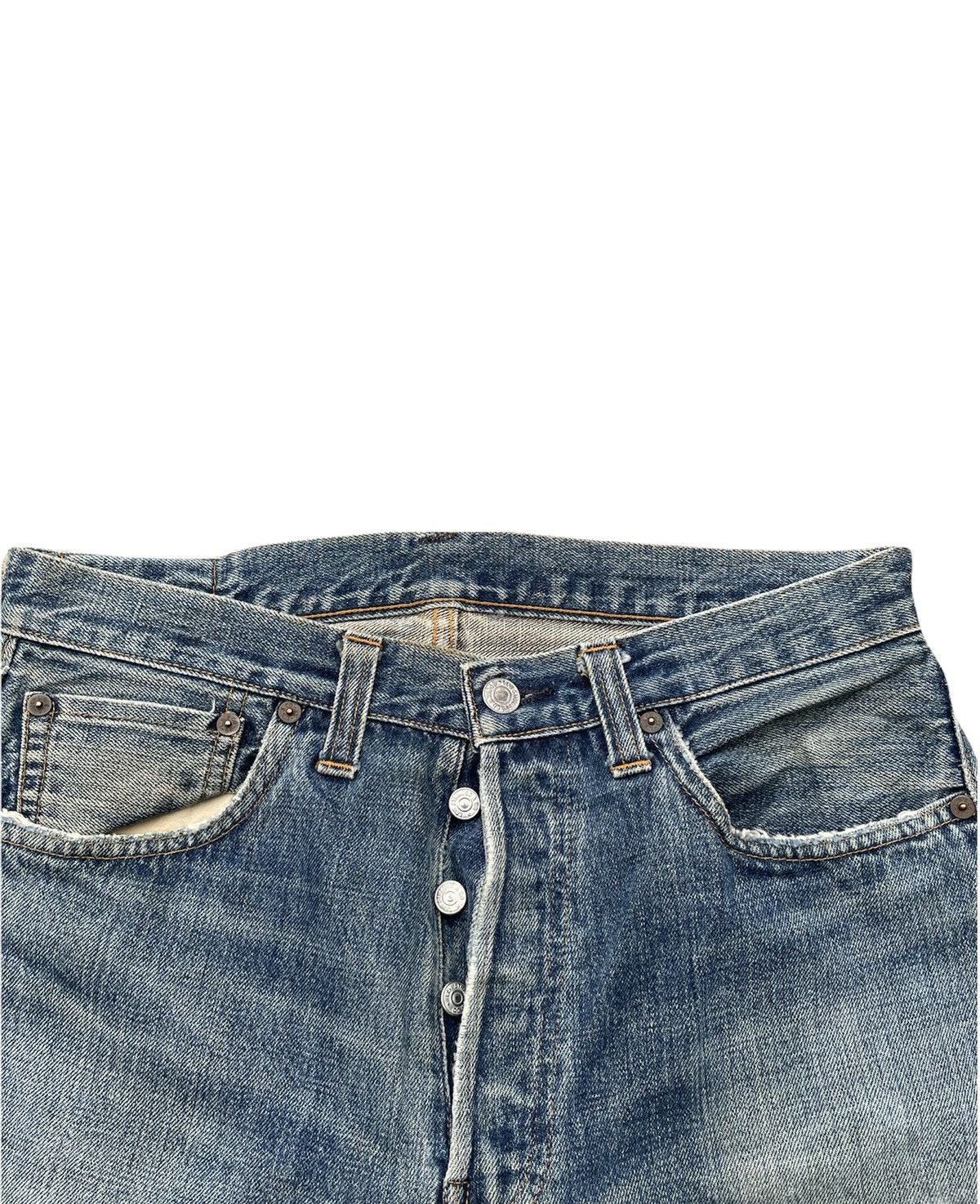 Levi's Vintage Levis 1999 XX 501XX E 1947 Selvedge Aging Distressed Size US 32 / EU 48 - 13 Thumbnail