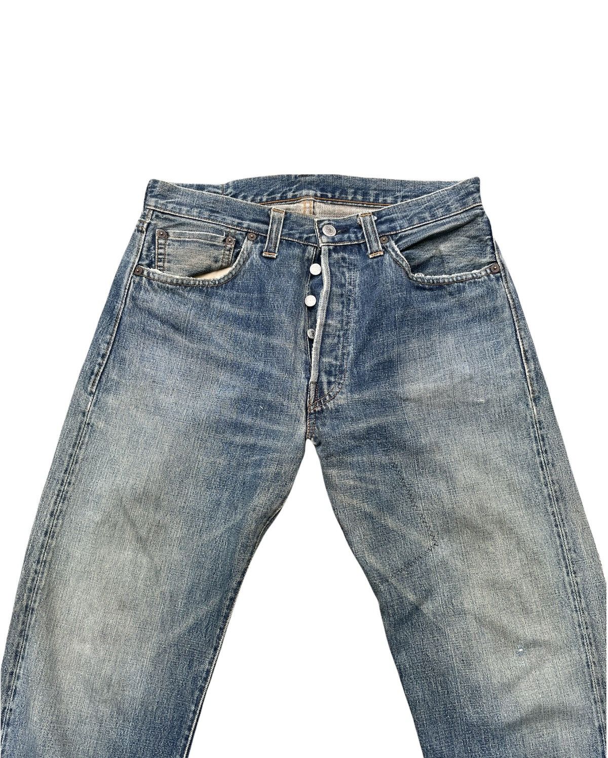 Levi's Vintage Levis 1999 XX 501XX E 1947 Selvedge Aging Distressed Size US 32 / EU 48 - 11 Thumbnail