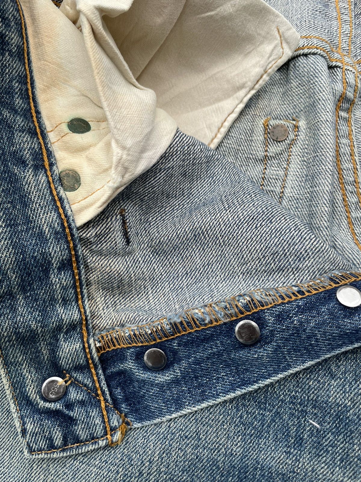 Levi's Vintage Levis 1999 XX 501XX E 1947 Selvedge Aging Distressed Size US 32 / EU 48 - 21 Thumbnail