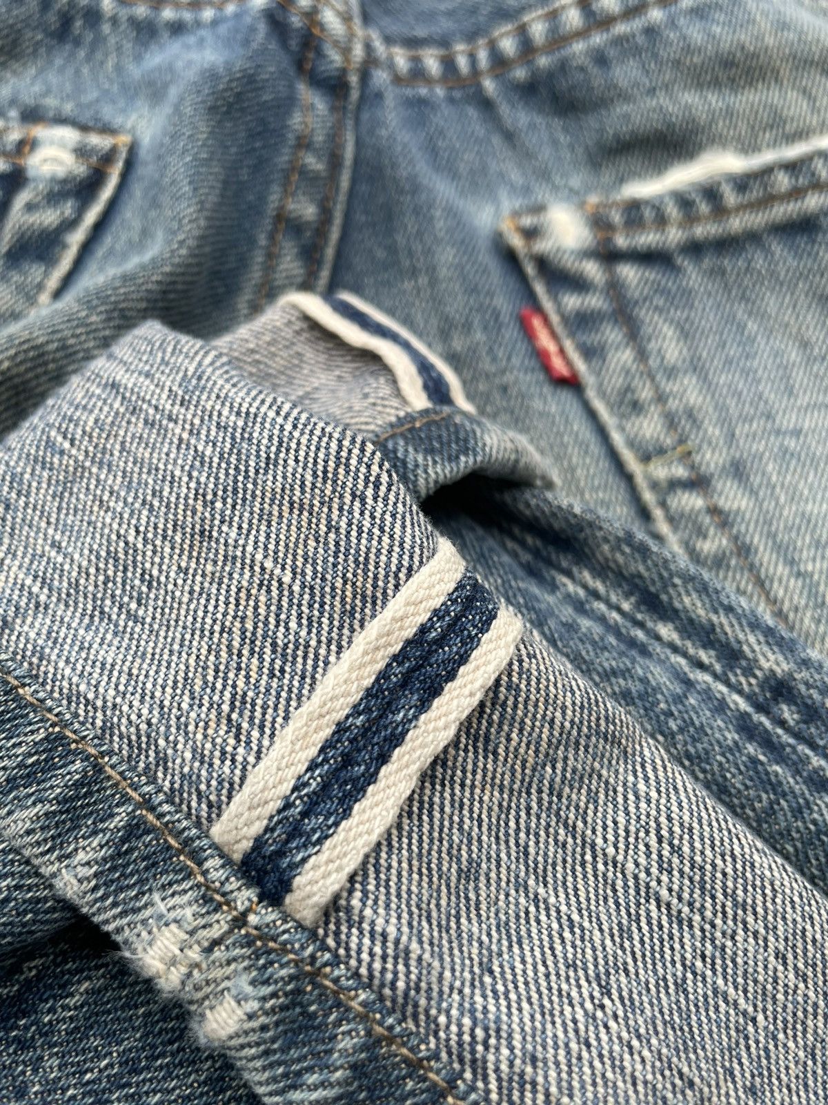Levi's Vintage Levis 1999 XX 501XX E 1947 Selvedge Aging Distressed Size US 32 / EU 48 - 17 Thumbnail