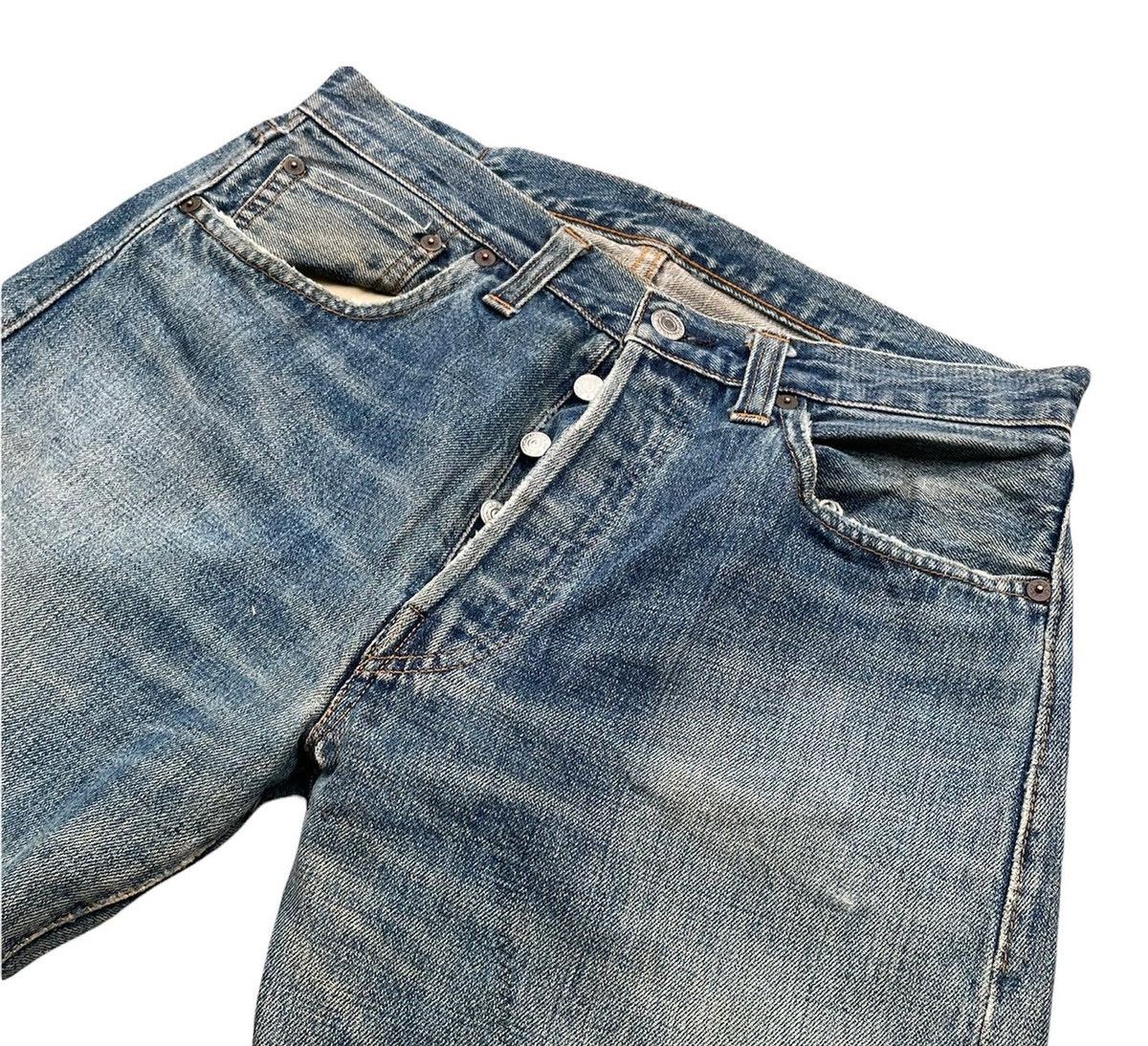 Levi's Vintage Levis 1999 XX 501XX E 1947 Selvedge Aging Distressed Size US 32 / EU 48 - 3 Thumbnail