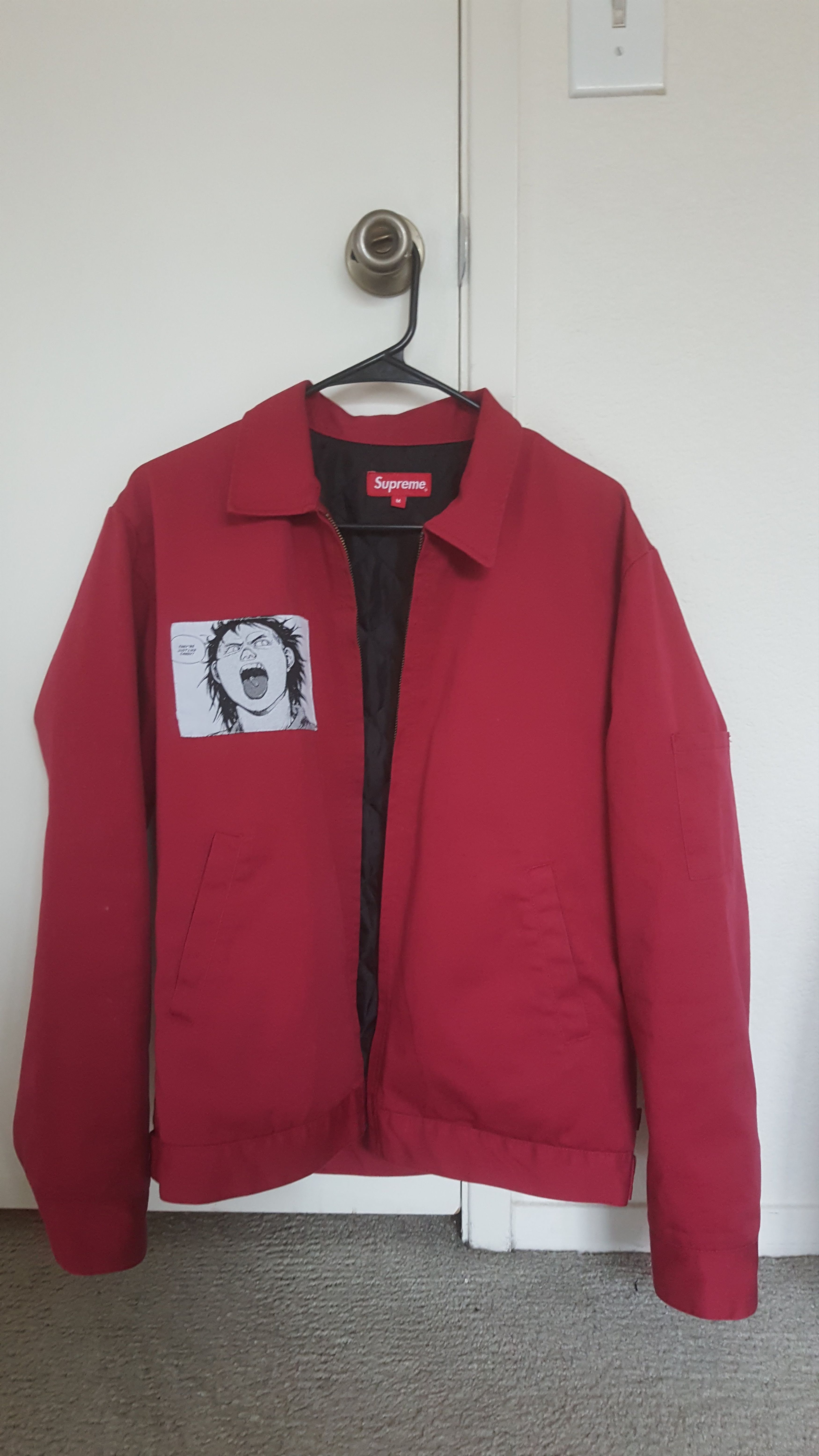 Supreme akira jacket sales red