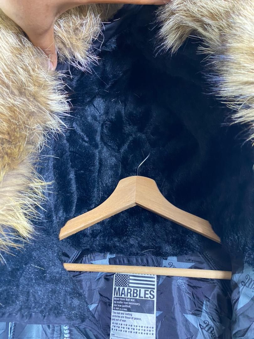 Le Grande Bleu (L.G.B.) Marbles N3B Snorkel Hood Fur Parka Jacket Talon Zipper Size US L / EU 52-54 / 3 - 17 Thumbnail