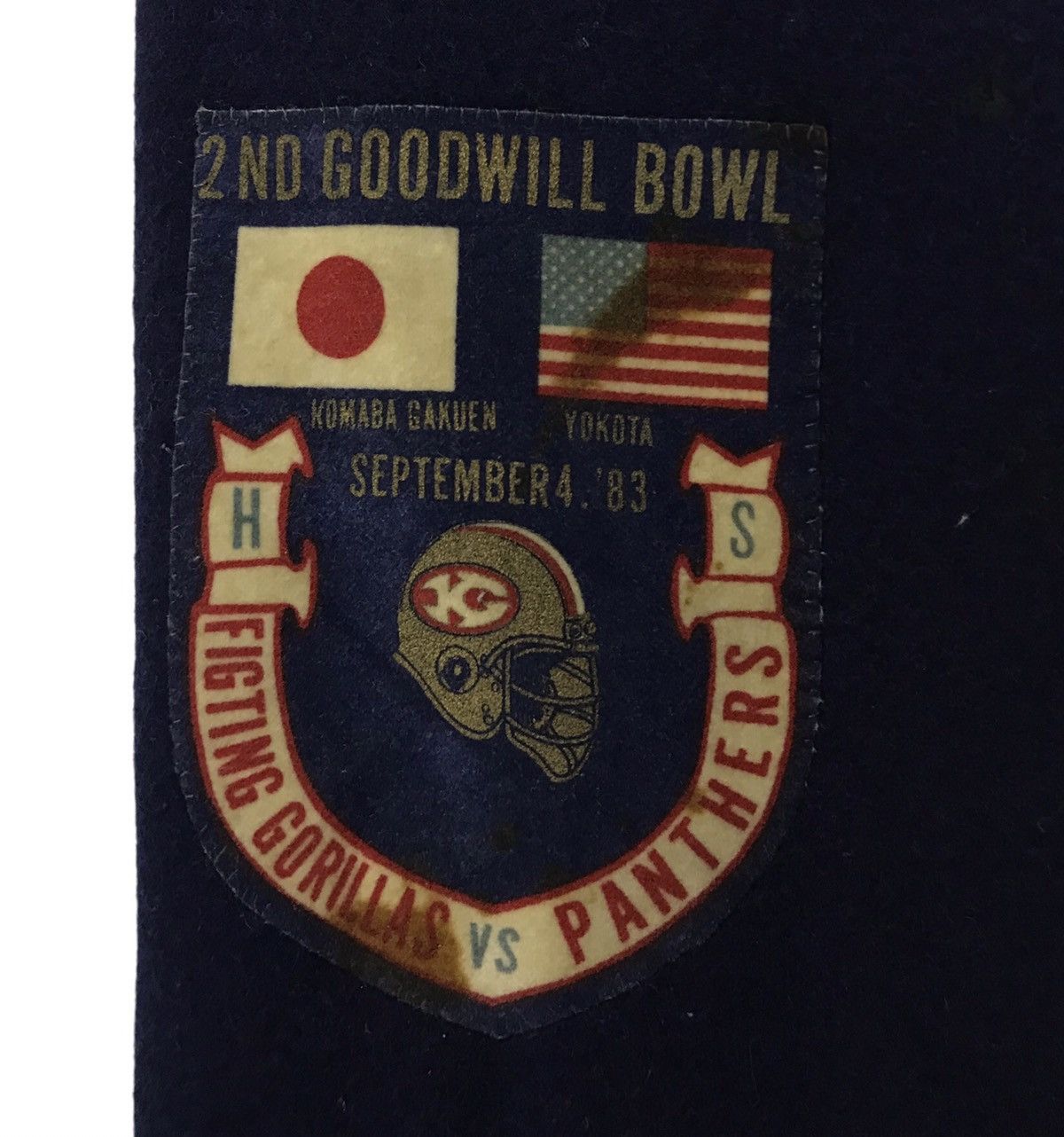Vintage KOMABA GAKUEN AMERICAN FOOTBALL TEAM FIGHTING GORILLA JACKET Size US M / EU 48-50 / 2 - 10 Thumbnail