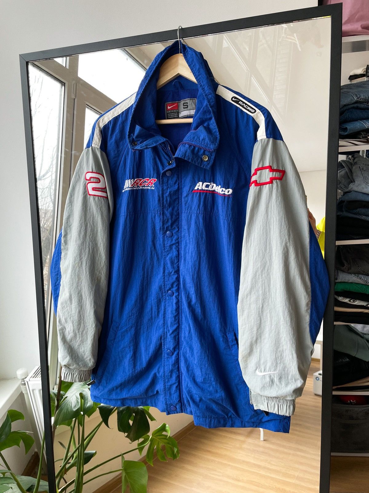 Nike CHEVROLET vintage racing windbreaker jacket