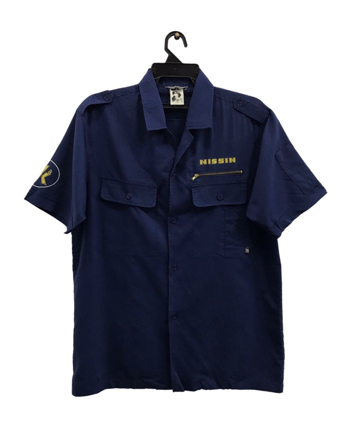 NISSIN SHORT SLEEVE SHIRT BUTTON UP