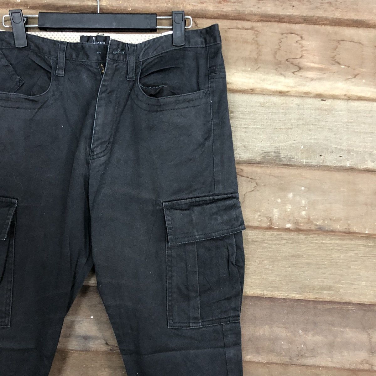 Japanese Brand DLL 5ziq Five Black utility Multipocket Cargo Pants #c701 Size US 29 - 4 Thumbnail