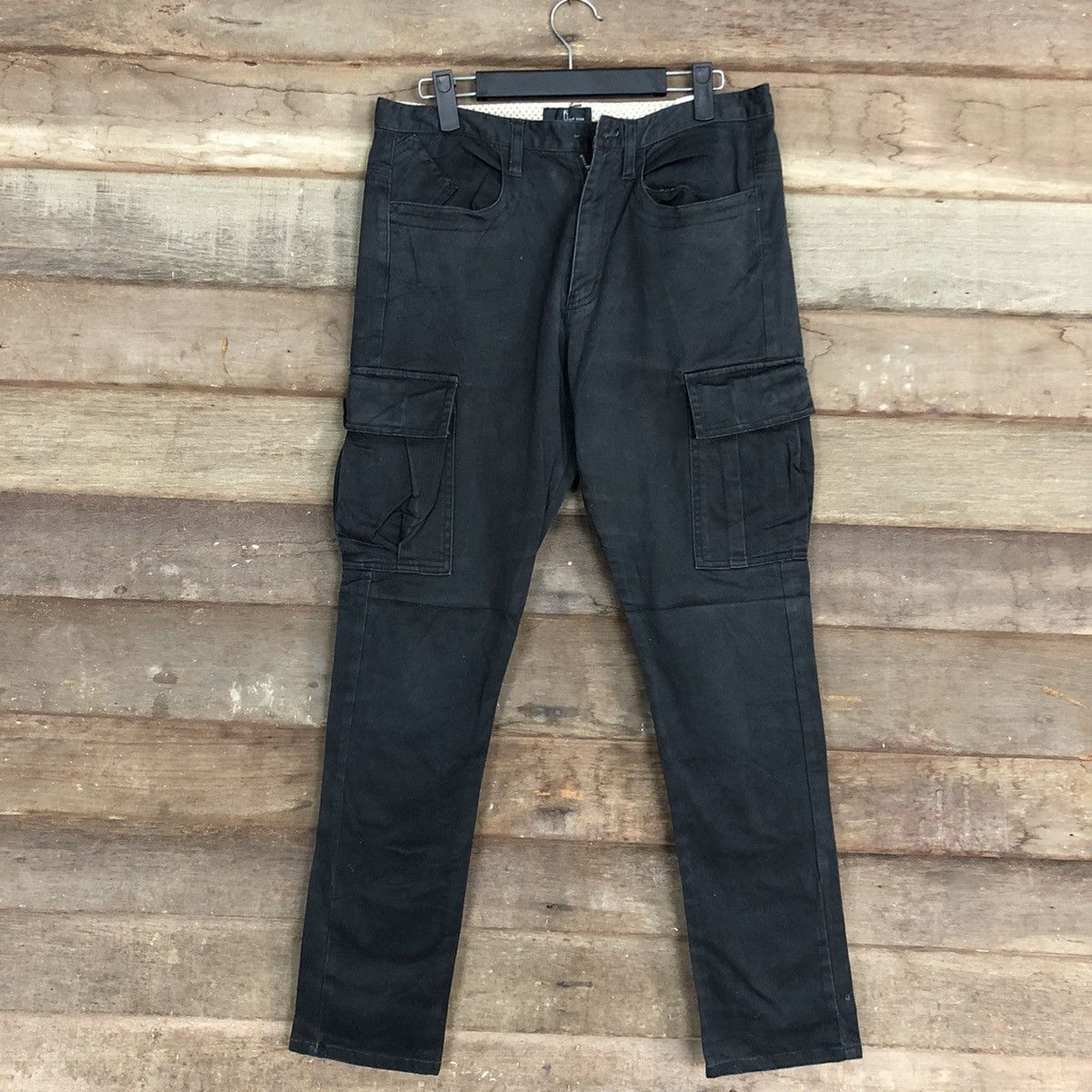 Japanese Brand DLL 5ziq Five Black utility Multipocket Cargo Pants #c701 Size US 29 - 1 Thumbnail