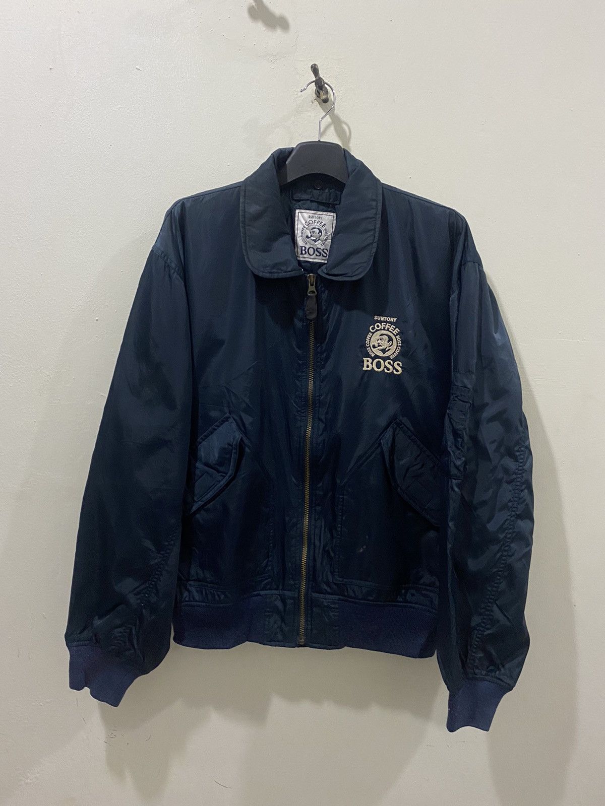 Vintage VTG Suntory Coffee Boss Bomber Jacket Size US L / EU 52-54 / 3 - 2 Thumbnail