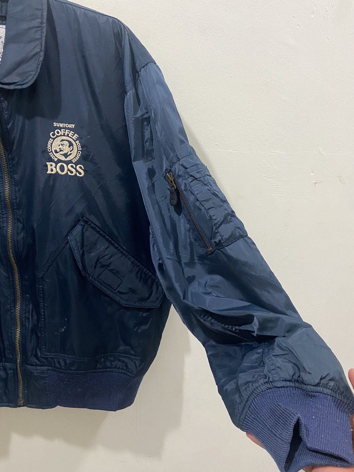 Vintage VTG Suntory Coffee Boss Bomber Jacket Size US L / EU 52-54 / 3 - 4 Thumbnail