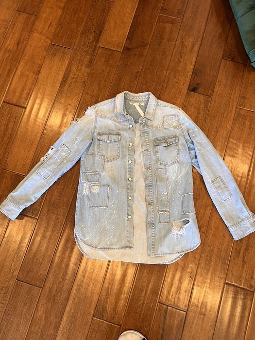 Off-White Off white denim jacket | Grailed