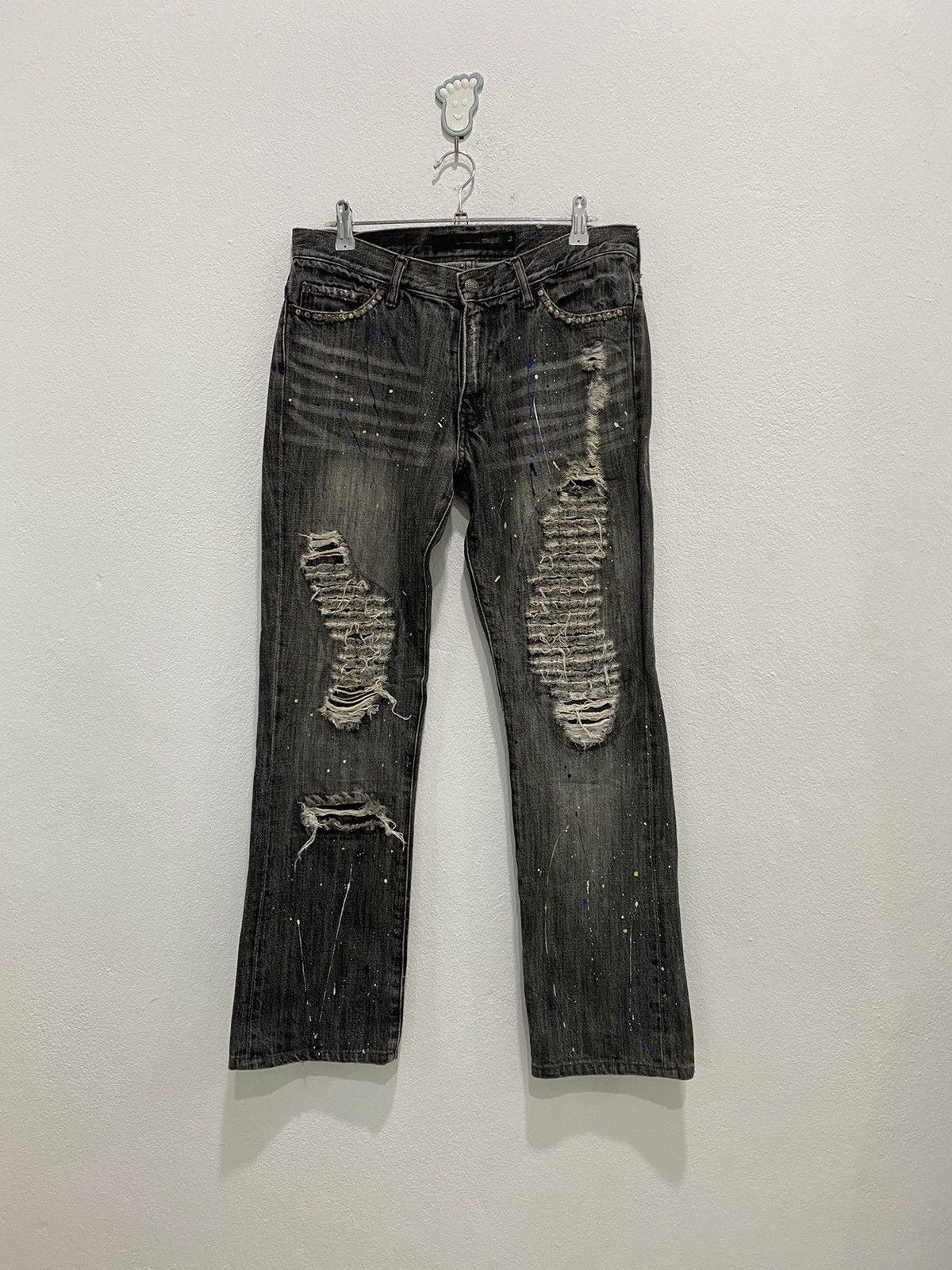 Schlussel DISTRESS DENIM SCHLUSSEL PAINTED HELMUT STYLE Size US 31 - 1 Thumbnail