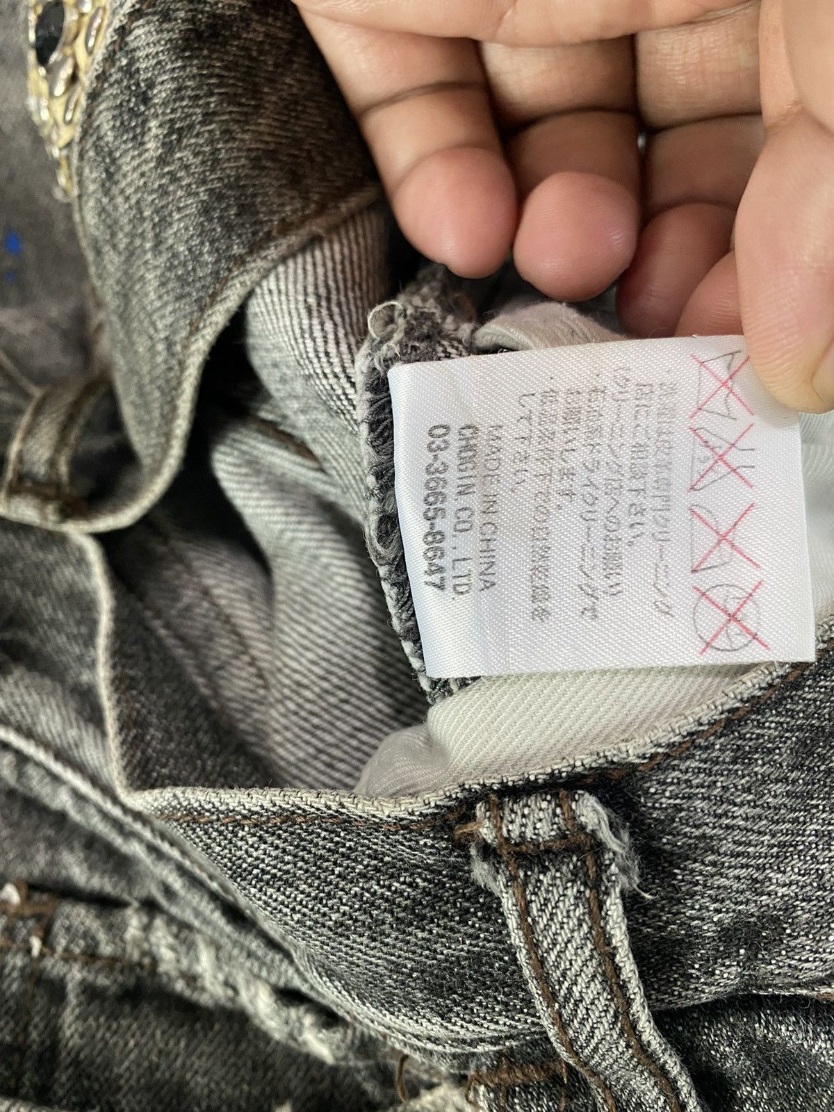 Schlussel DISTRESS DENIM SCHLUSSEL PAINTED HELMUT STYLE Size US 31 - 11 Thumbnail
