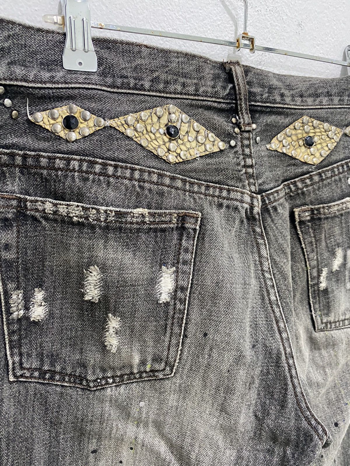 Schlussel DISTRESS DENIM SCHLUSSEL PAINTED HELMUT STYLE Size US 31 - 8 Thumbnail