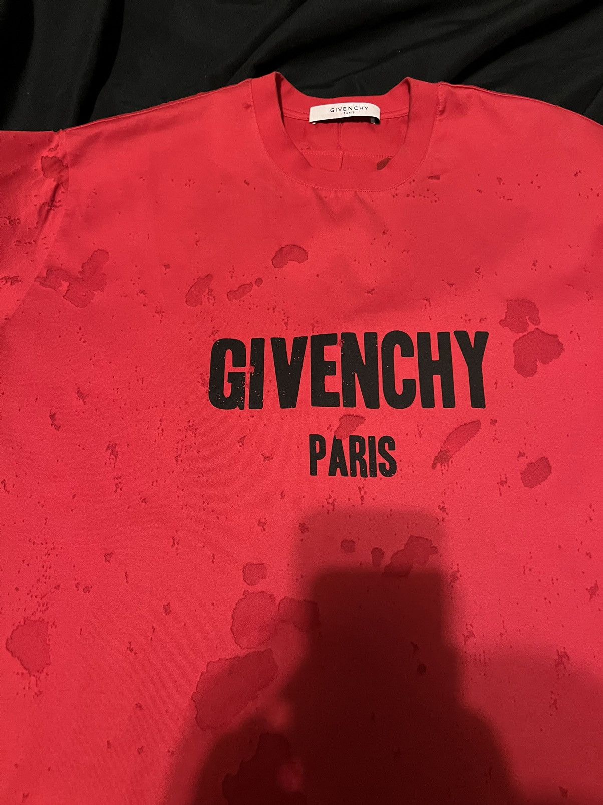 Givenchy Givenchy Destroyed Distressed T Shirt Red Size US M / EU 48-50 / 2 - 2 Thumbnail