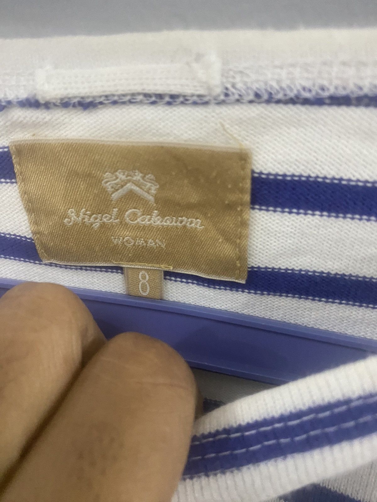 Nigel Cabourn NIGEL CABOURN BORDER BASQUE SHIRT Size US S / EU 44-46 / 1 - 3 Thumbnail