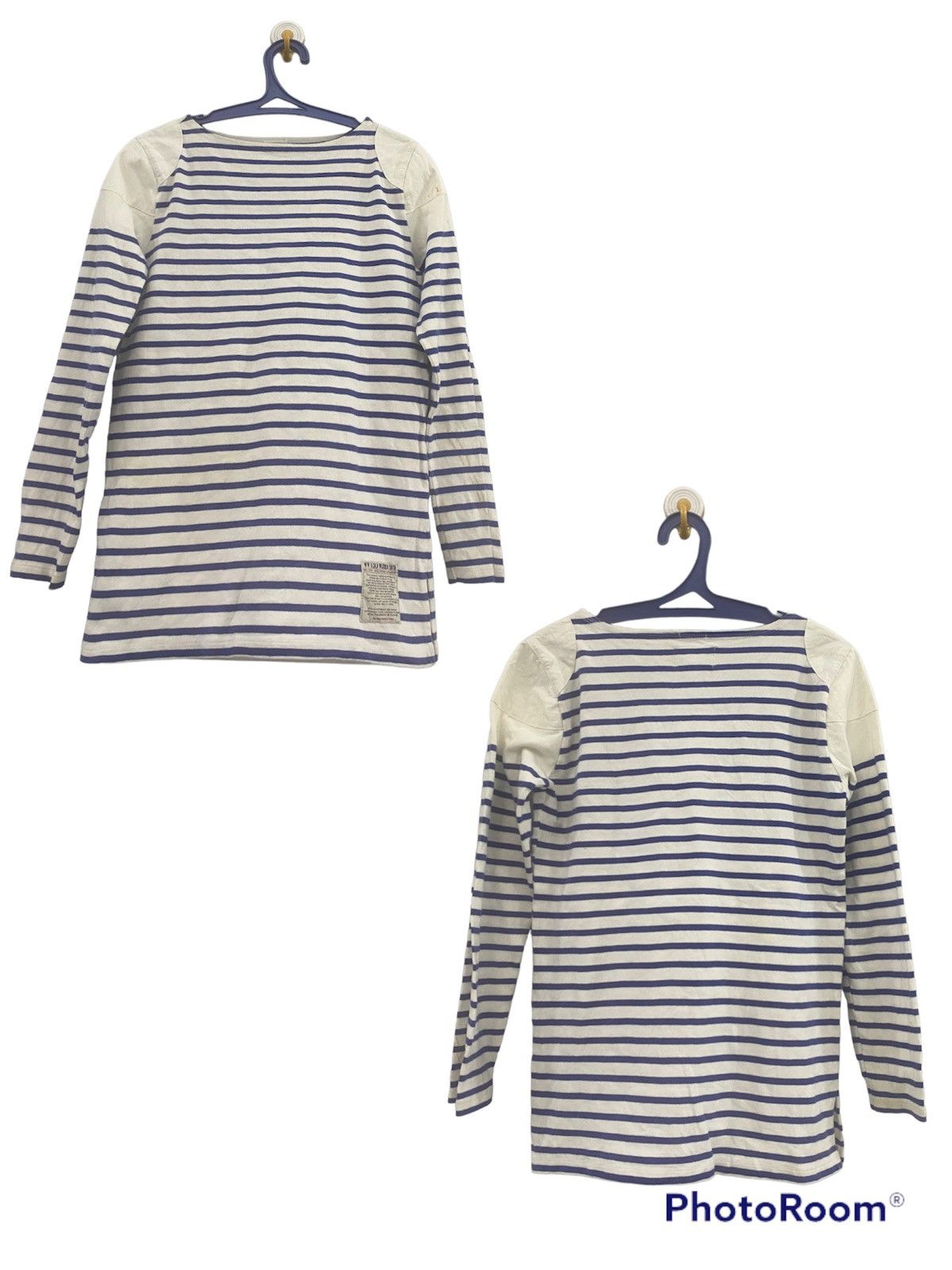 Nigel Cabourn NIGEL CABOURN BORDER BASQUE SHIRT Size US S / EU 44-46 / 1 - 1 Thumbnail
