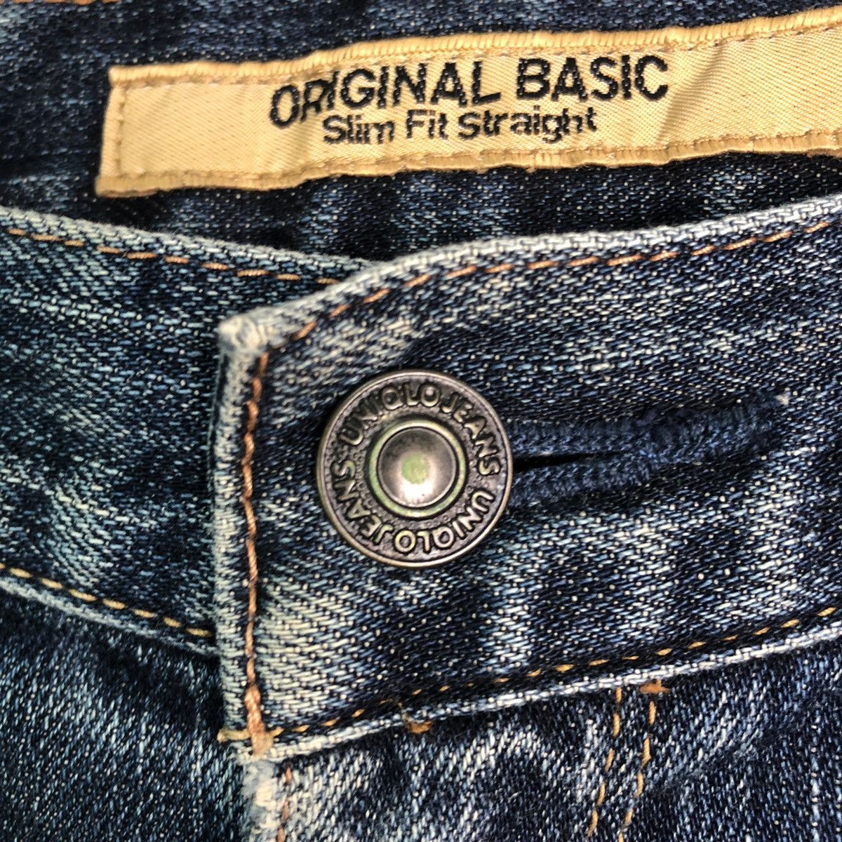 Japanese Brand DLL Original Basic uniqlo vintage Blue Denim Pants #c293 Size US 33 - 4 Thumbnail