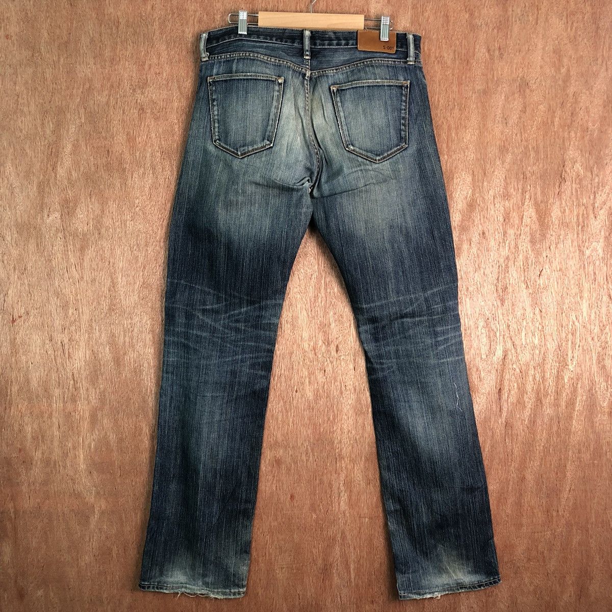 Japanese Brand DLL Original Basic uniqlo vintage Blue Denim Pants #c293 Size US 33 - 6 Thumbnail