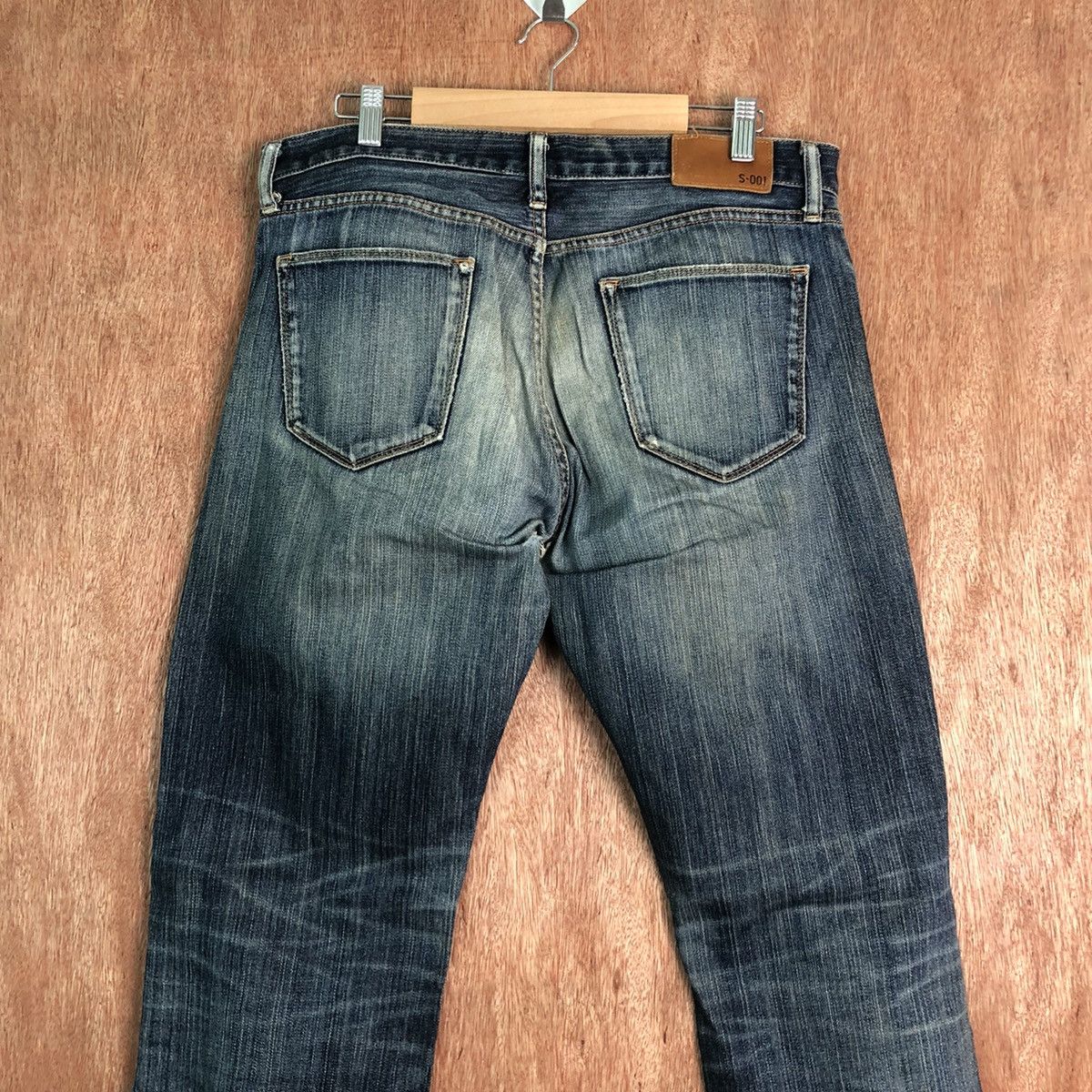 Japanese Brand DLL Original Basic uniqlo vintage Blue Denim Pants #c293 Size US 33 - 7 Thumbnail