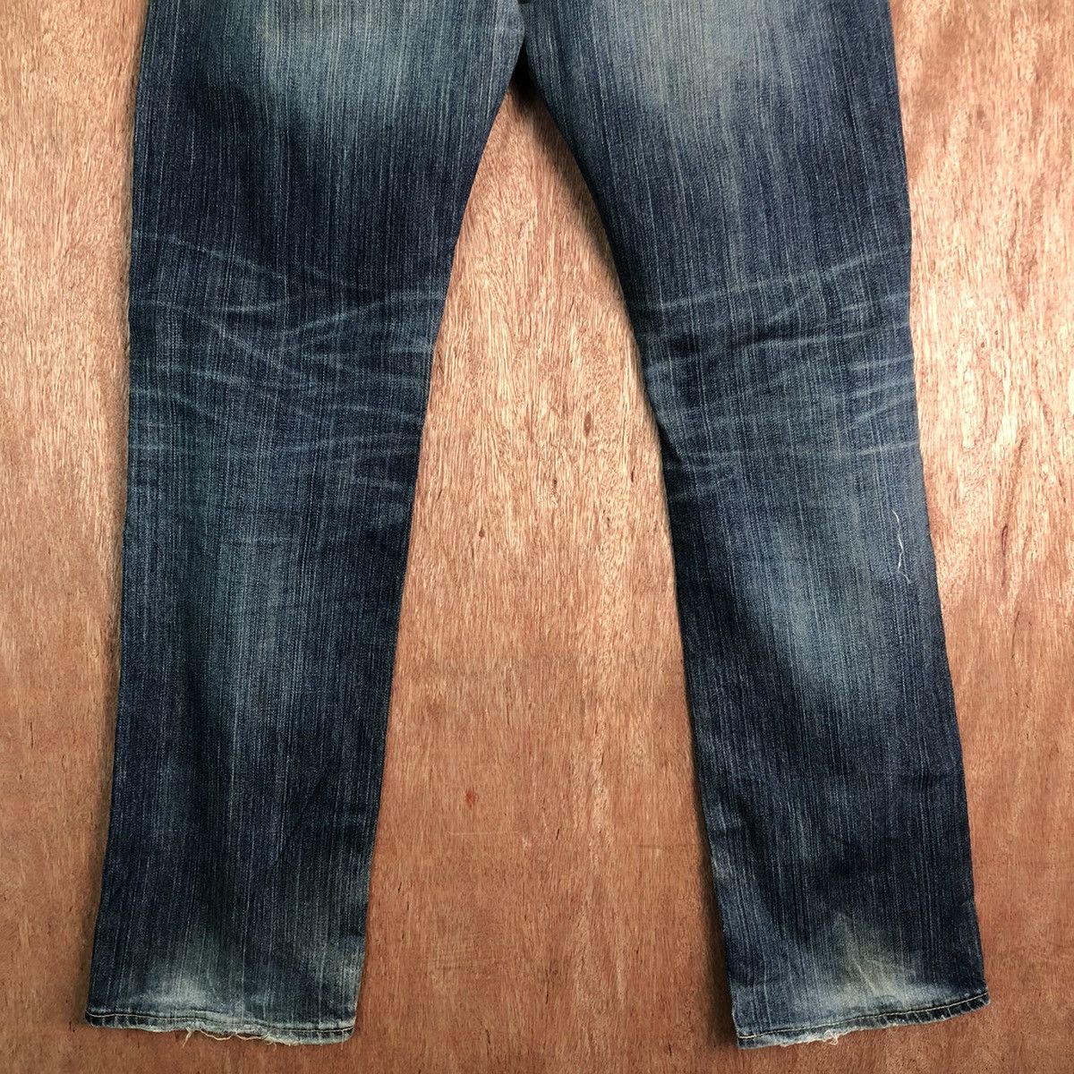 Japanese Brand DLL Original Basic uniqlo vintage Blue Denim Pants #c293 Size US 33 - 8 Thumbnail