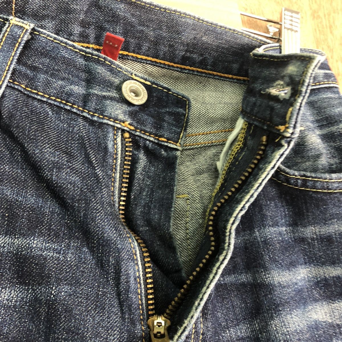 Uniqlo DLL UJ Uniqlo Dark Blue Denim Jeans Pants #c282 Size US 29 - 5 Thumbnail