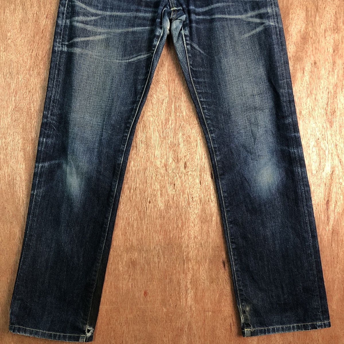 Uniqlo DLL UJ Uniqlo Dark Blue Denim Jeans Pants #c282 Size US 29 - 3 Thumbnail