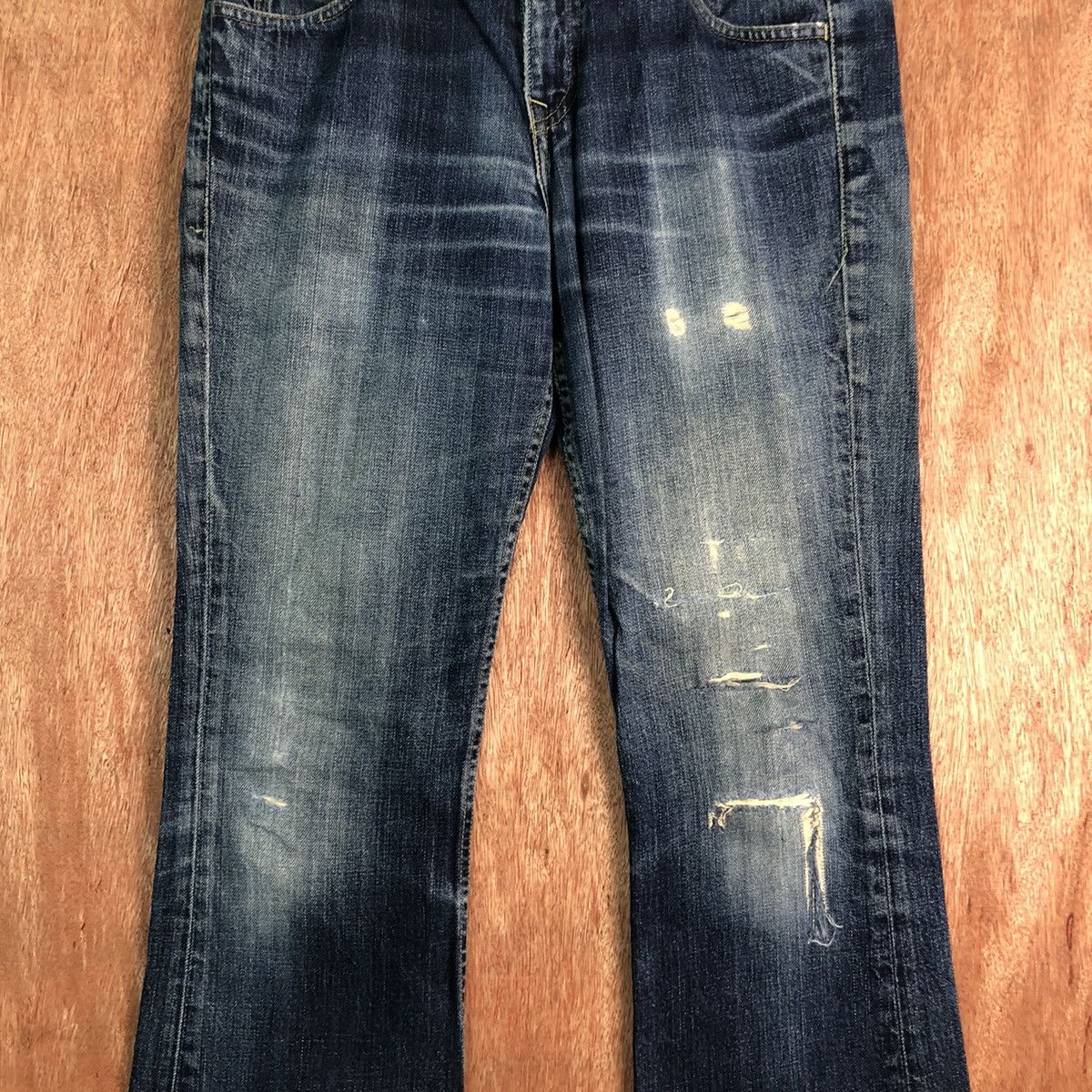 Levi's Levi's Strauss bootcut Vintage Blue Denim Jeans Pants #c307 Size US 32 / EU 48 - 4 Thumbnail