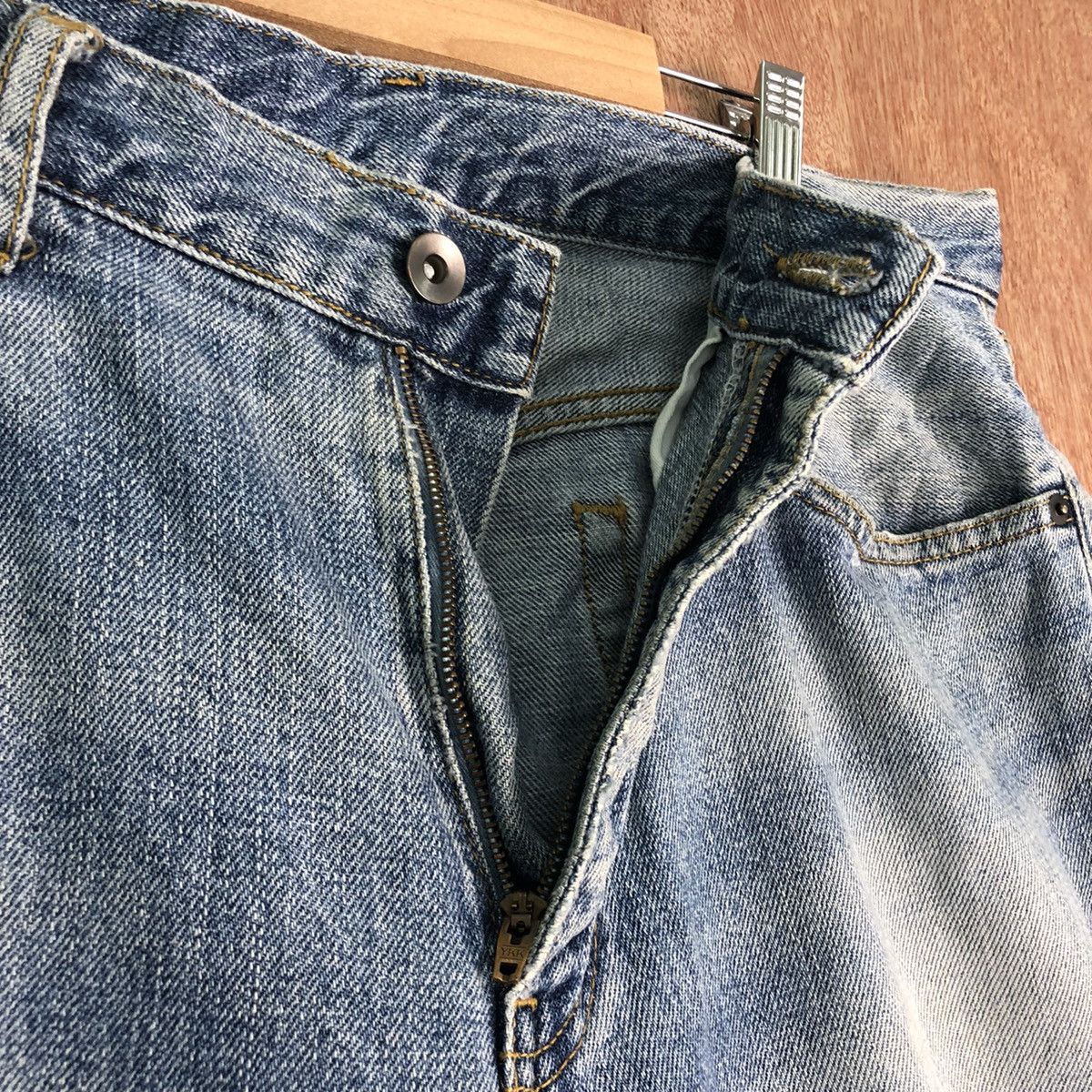 Uniqlo DLL Uniqlo Blue distressed Denim Jeans Pants #c292 Size US 33 - 5 Thumbnail