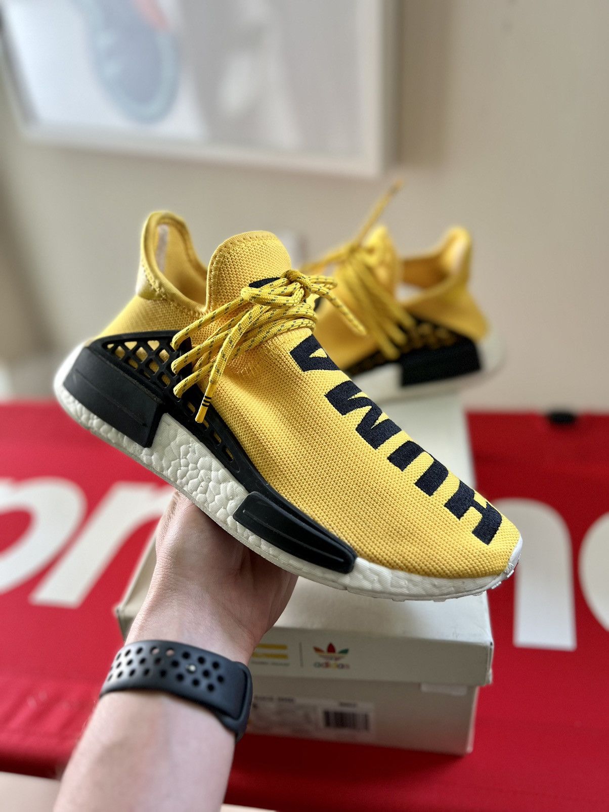 Adidas nmd hu pharrell human race yellow online