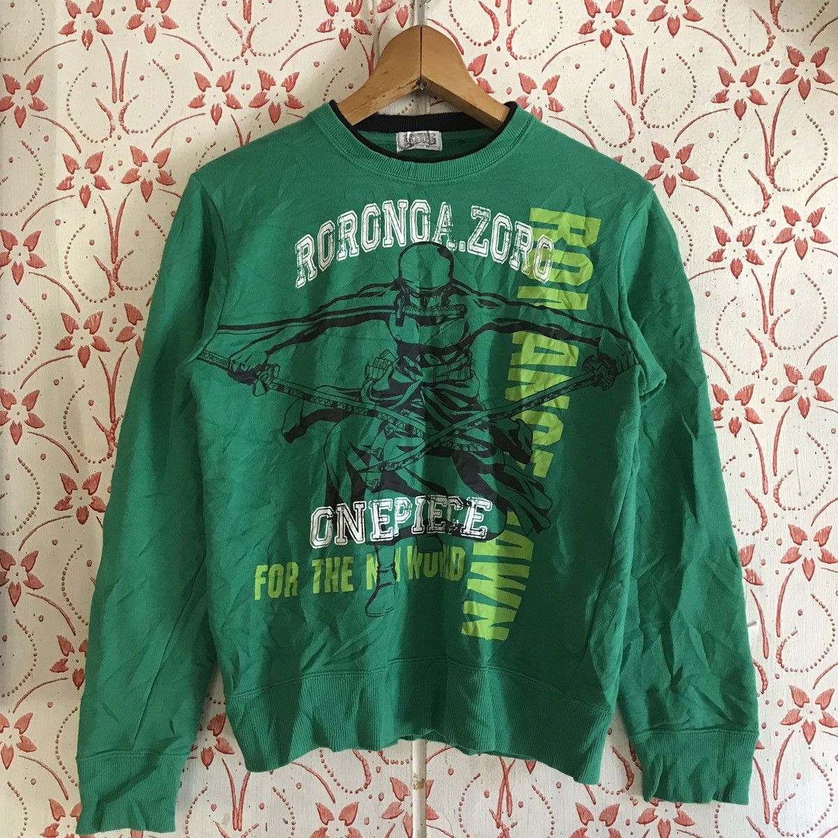 One Piece zoro green crewneck | one piece official brand Size US XS / EU 42 / 0 - 2 Thumbnail