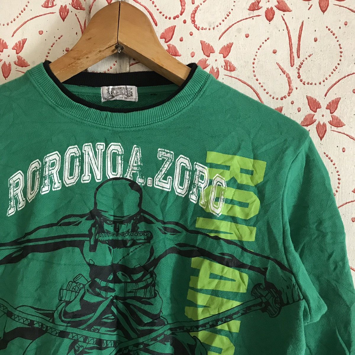 One Piece zoro green crewneck | one piece official brand Size US XS / EU 42 / 0 - 1 Thumbnail