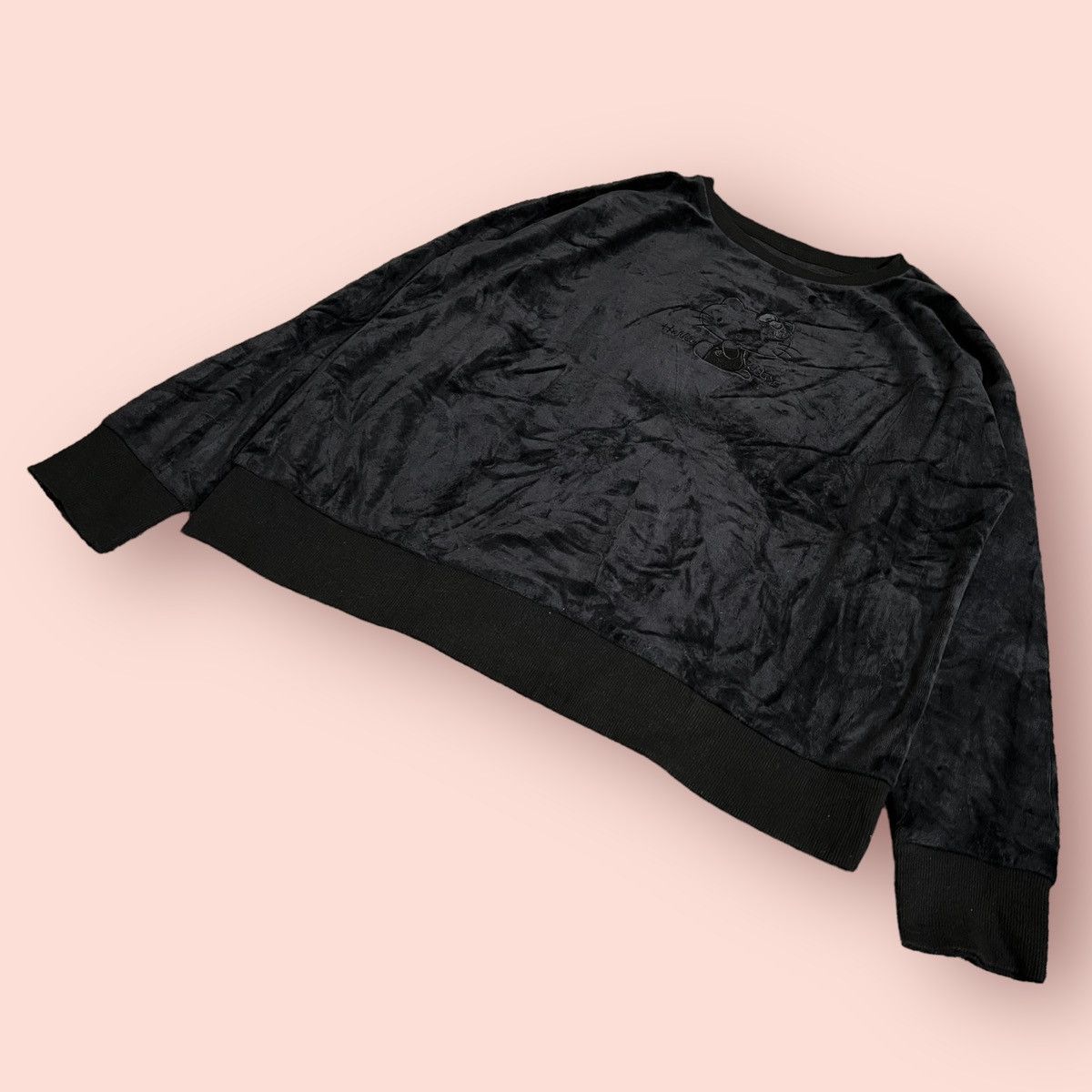 Cartoon Network × GU × Japanese Brand RARE BLACK VELVET HELLO KITTY X GU PULLOVER SWEATSHIRT Size L / US 10 / IT 46 - 6 Thumbnail
