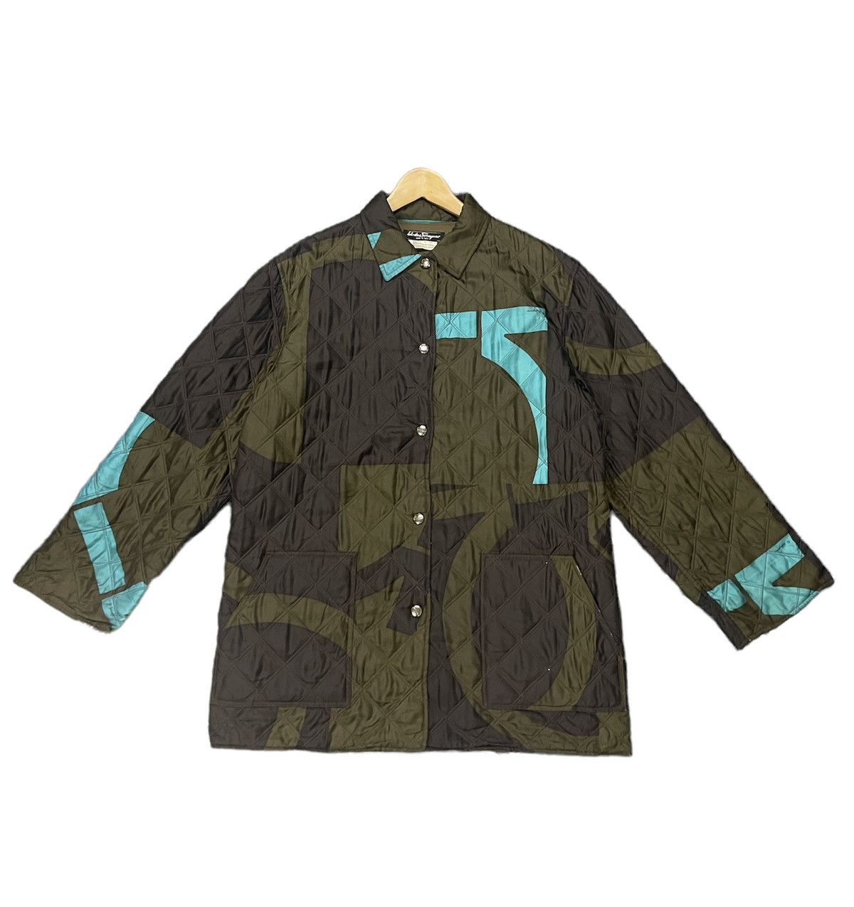 Salvatore Ferragamo 🔥🔥SALVATORE FERRAGAMO QUILTED JACKET Size US L / EU 52-54 / 3 - 1 Thumbnail