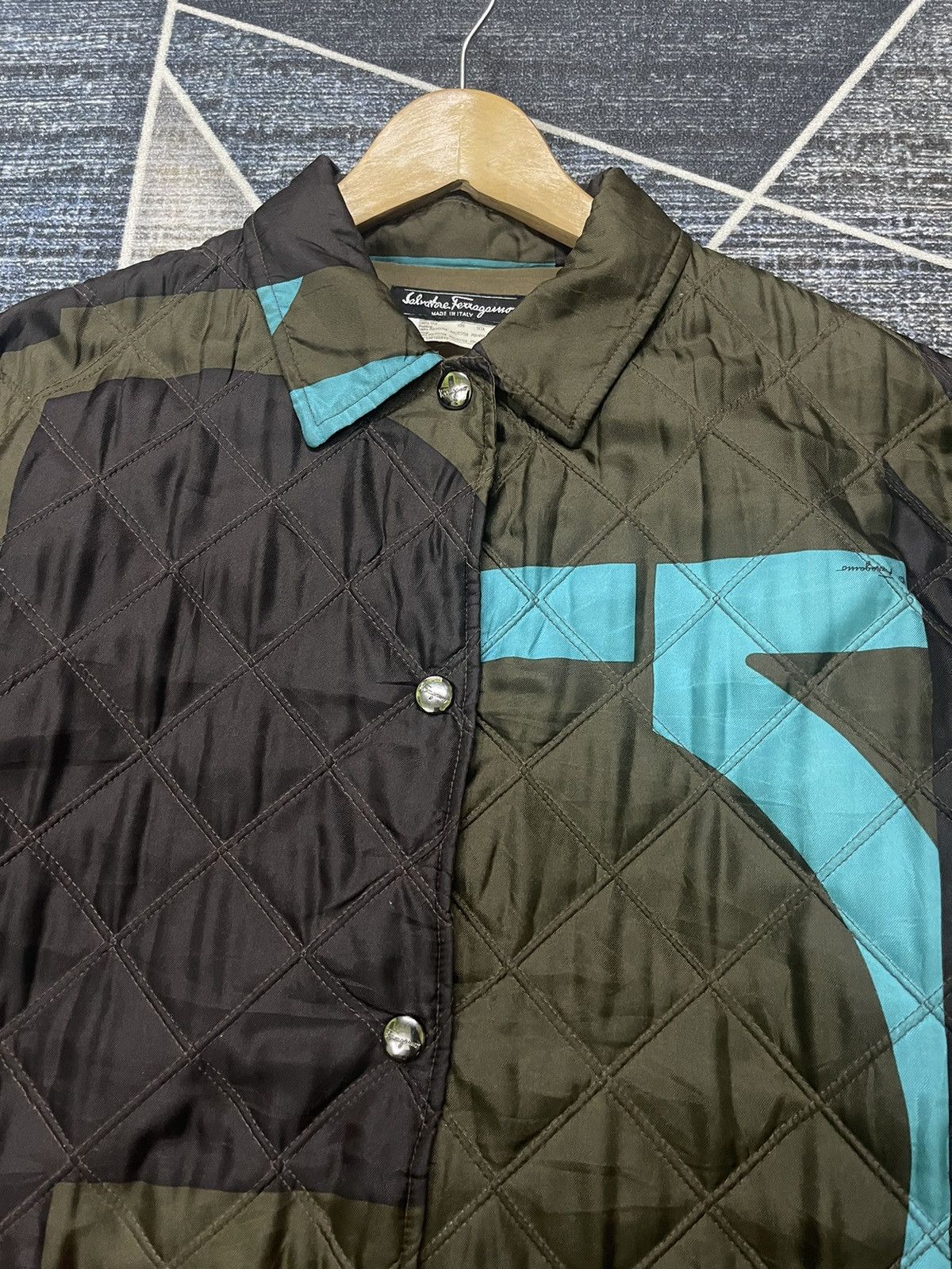 Salvatore Ferragamo 🔥🔥SALVATORE FERRAGAMO QUILTED JACKET Size US L / EU 52-54 / 3 - 9 Thumbnail