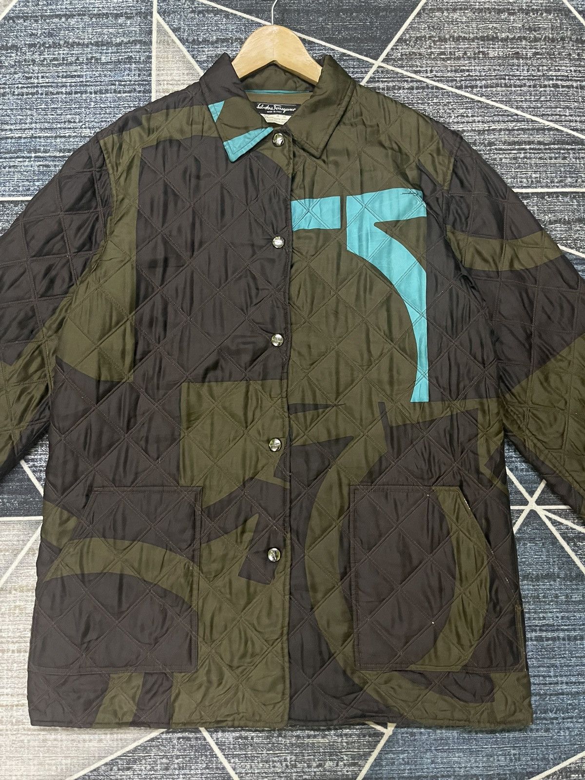 Salvatore Ferragamo 🔥🔥SALVATORE FERRAGAMO QUILTED JACKET Size US L / EU 52-54 / 3 - 3 Thumbnail