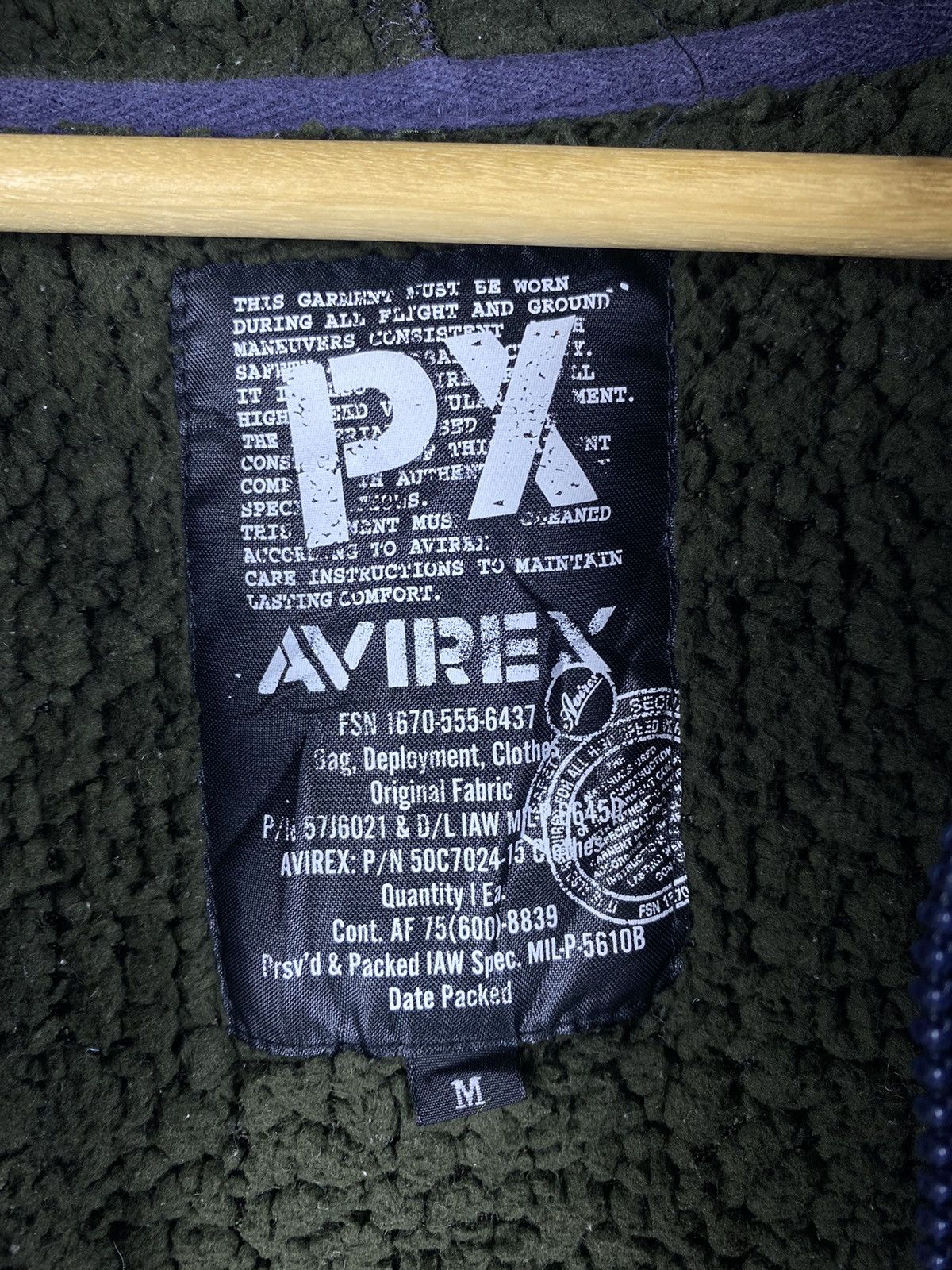 Avirex Vintage Avirex Us Air Force Zip Up Hoodie Sherpa jacket Size US M / EU 48-50 / 2 - 7 Thumbnail
