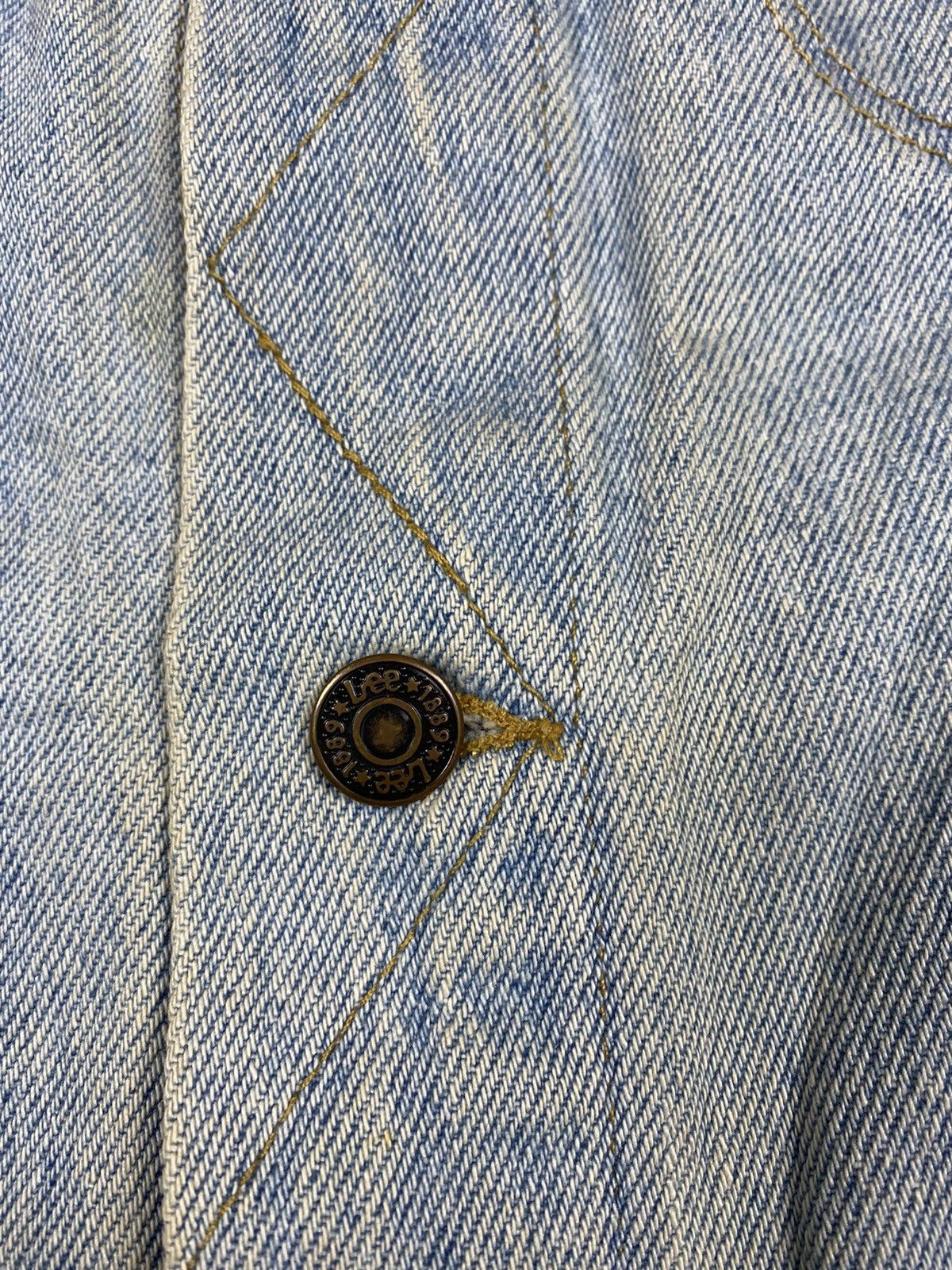 Lee STEAL 🔥 VINTAGE 80s LEE PATD DENIM JEANS RACING JACKET Size US L / EU 52-54 / 3 - 8 Thumbnail