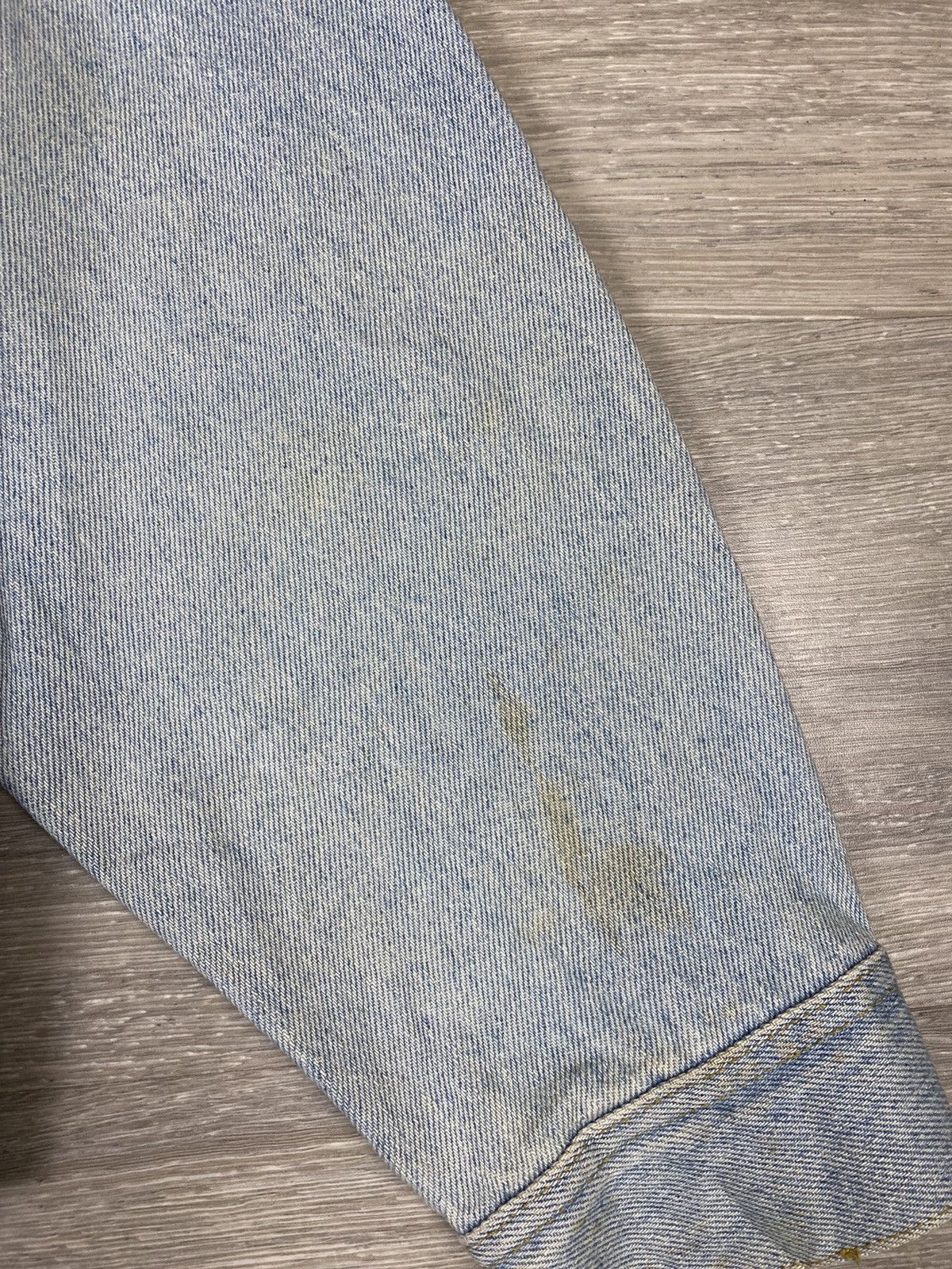 Lee STEAL 🔥 VINTAGE 80s LEE PATD DENIM JEANS RACING JACKET Size US L / EU 52-54 / 3 - 5 Thumbnail