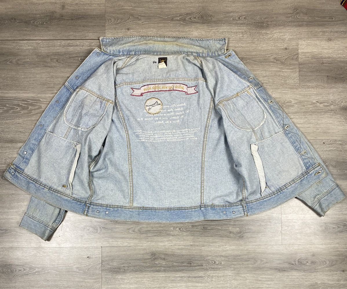 Lee STEAL 🔥 VINTAGE 80s LEE PATD DENIM JEANS RACING JACKET Size US L / EU 52-54 / 3 - 13 Thumbnail