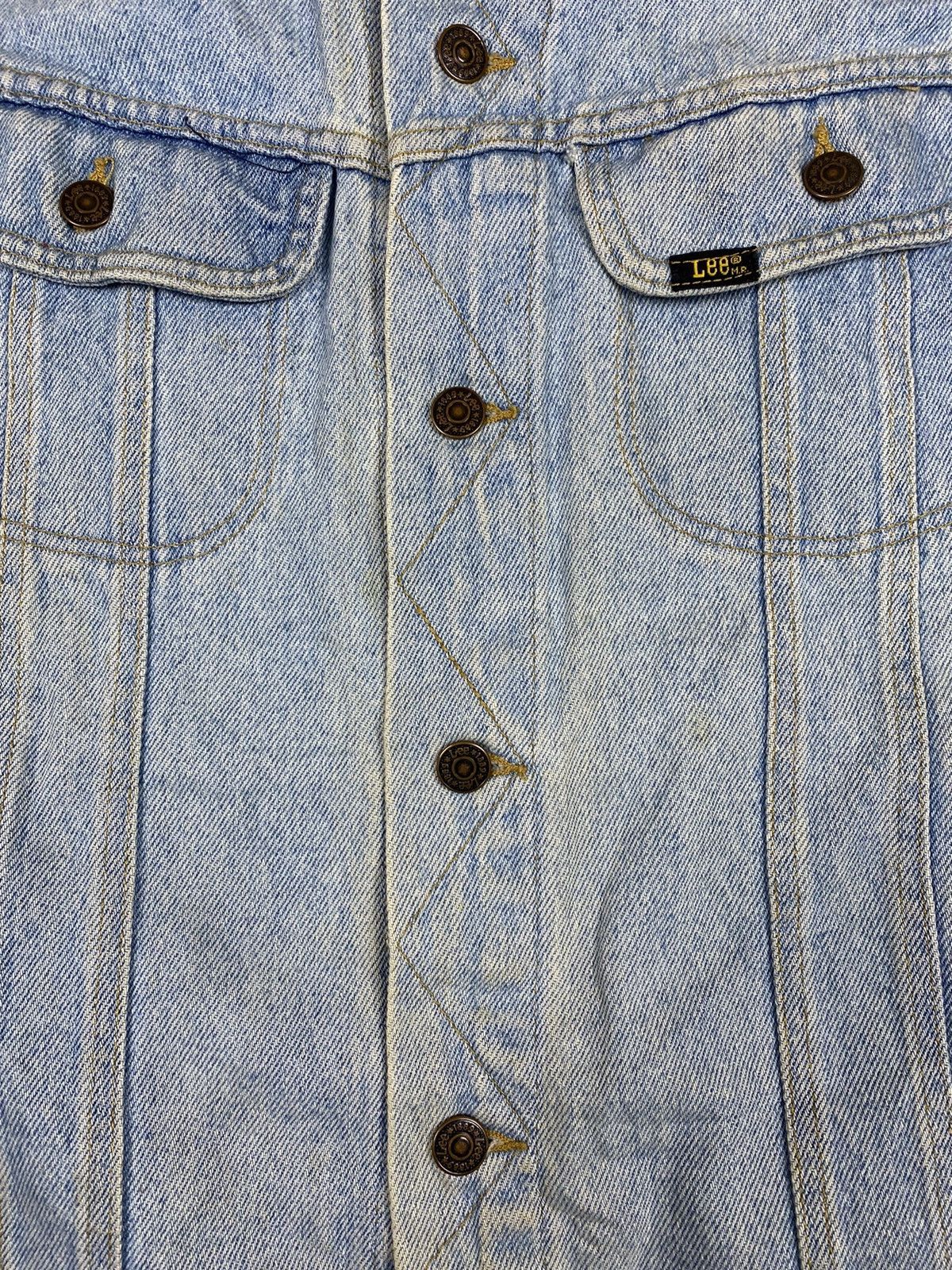Lee STEAL 🔥 VINTAGE 80s LEE PATD DENIM JEANS RACING JACKET Size US L / EU 52-54 / 3 - 7 Thumbnail