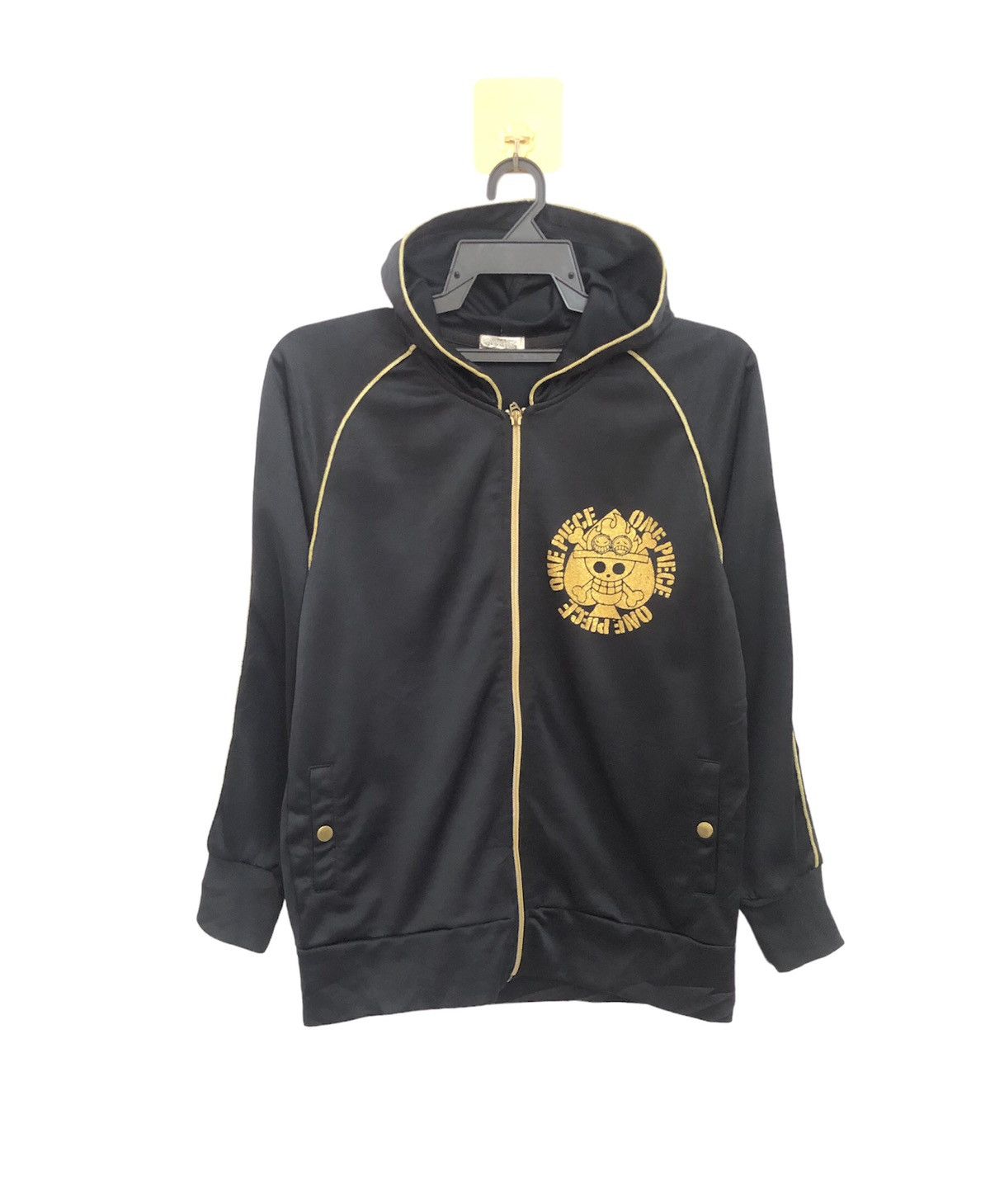 One Piece ace gold on black hoodie | one piece official brand Size US M / EU 48-50 / 2 - 2 Thumbnail