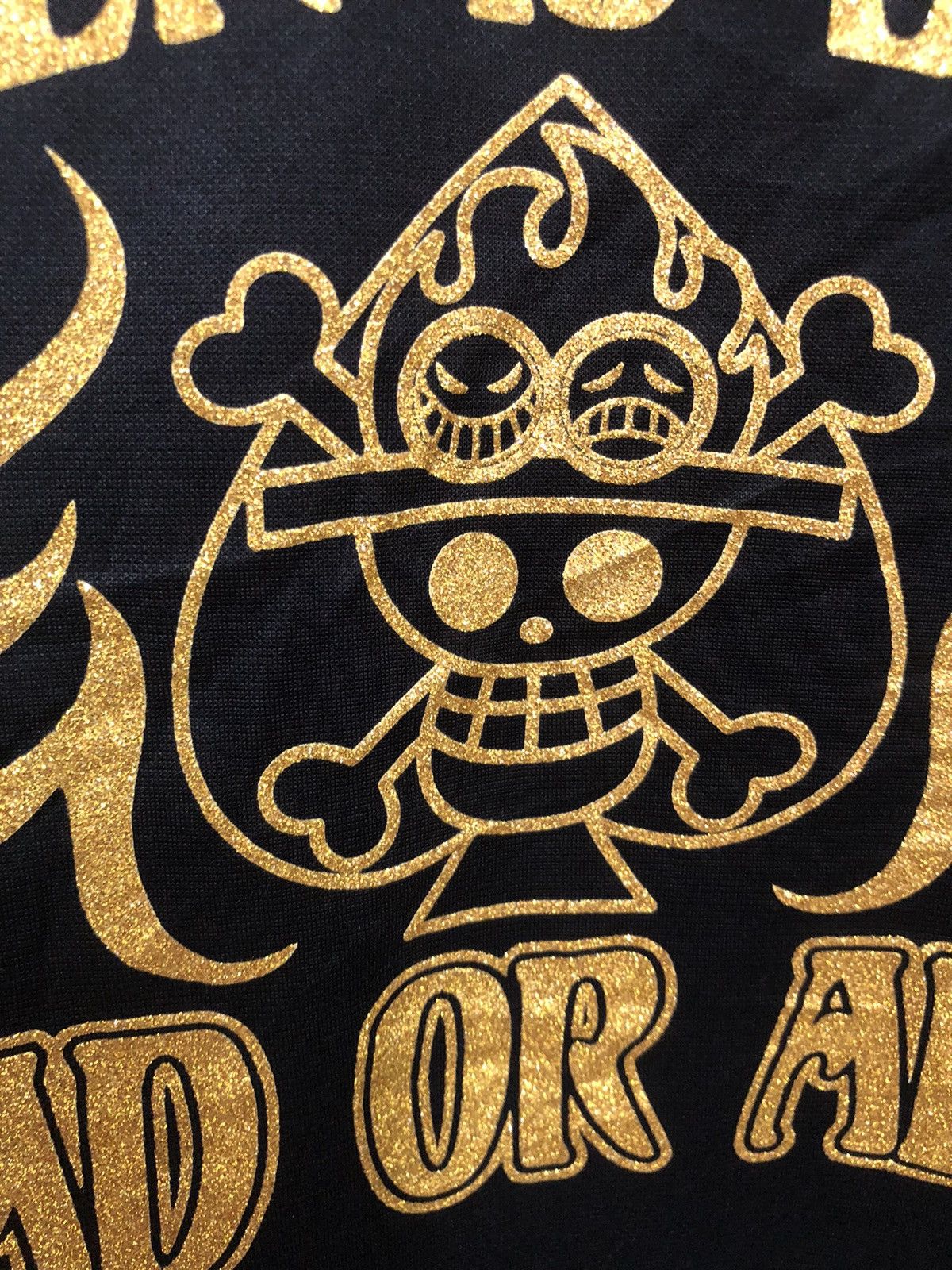 One Piece ace gold on black hoodie | one piece official brand Size US M / EU 48-50 / 2 - 4 Thumbnail